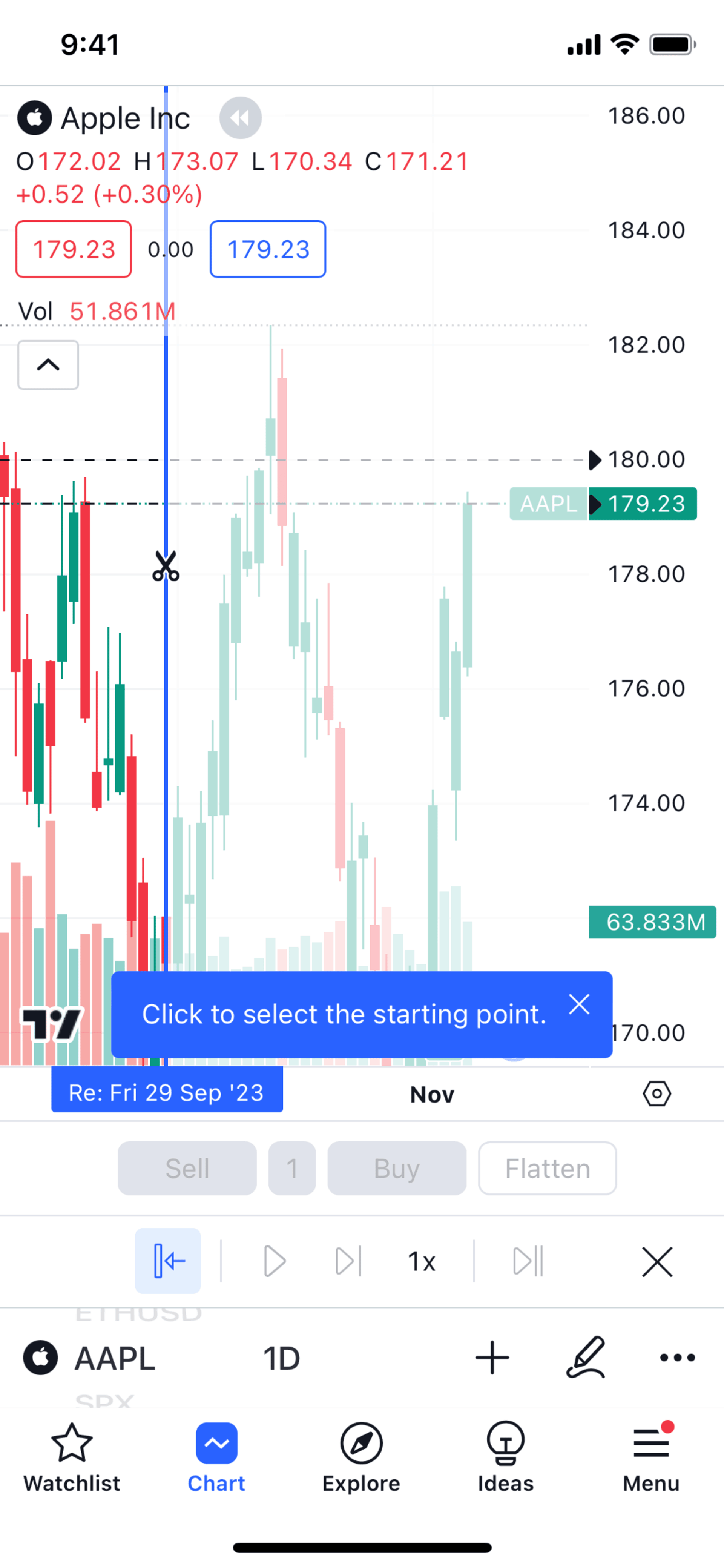 TradingView iOS Finance interface screenshot 20