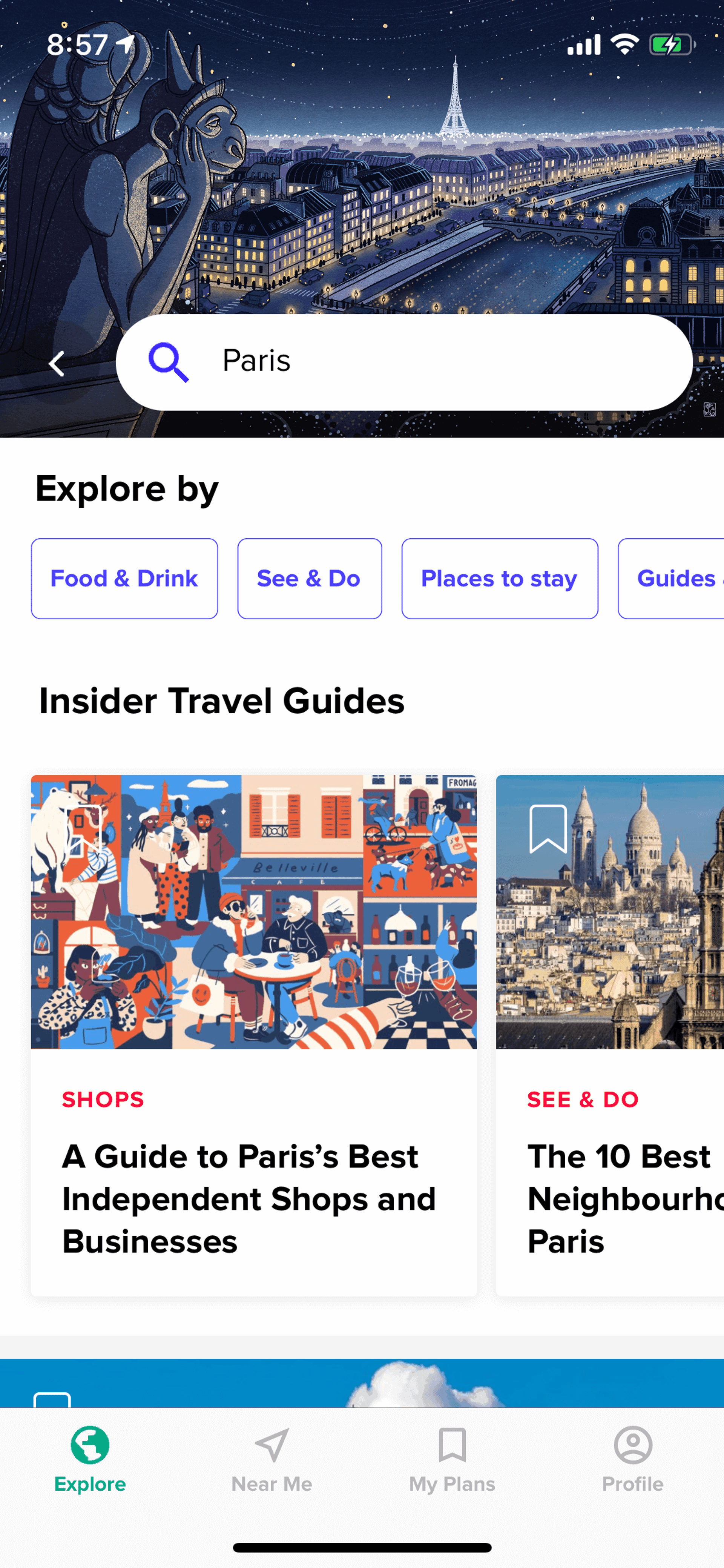 Culture Trip iOS Travel & Transportation interface screenshot 10