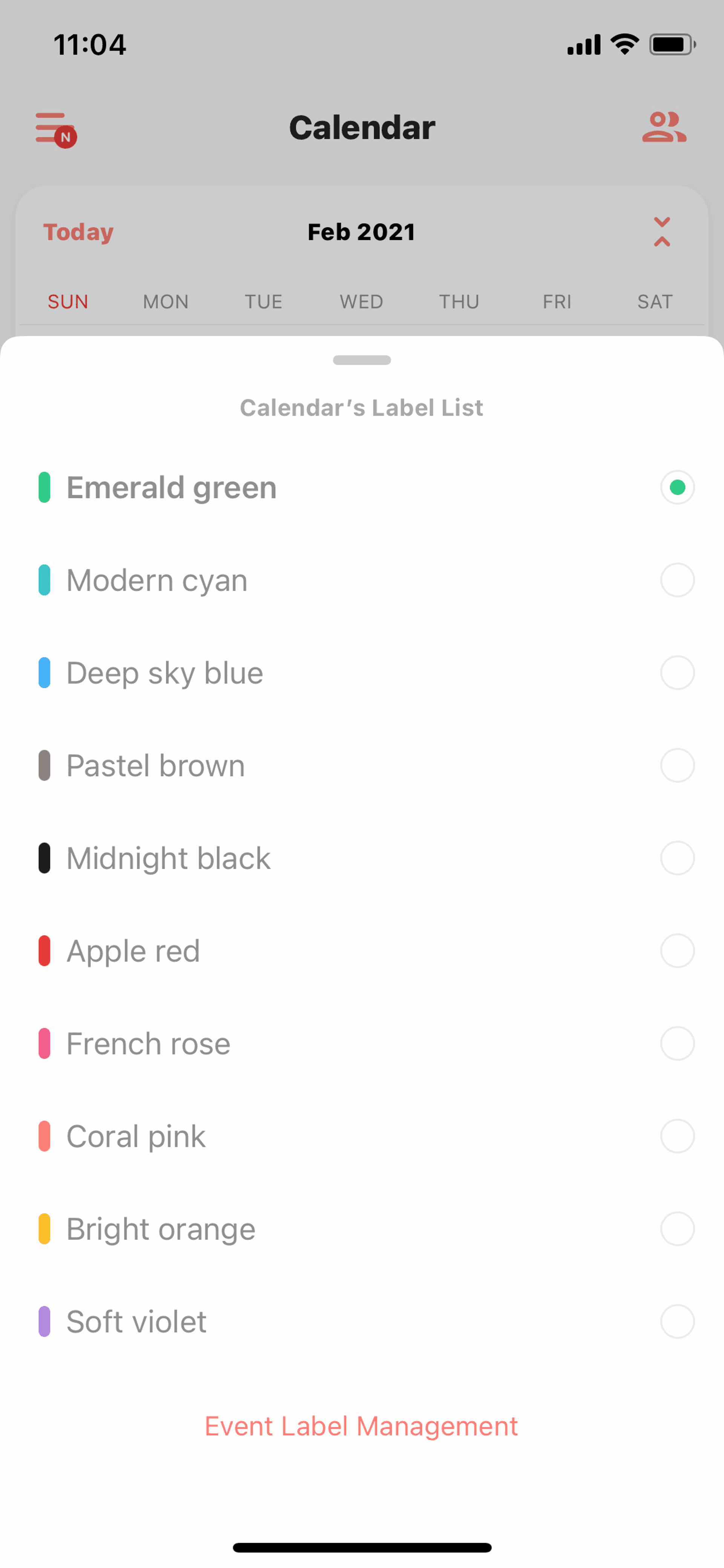 TimeTree iOS Productivity interface screenshot 16