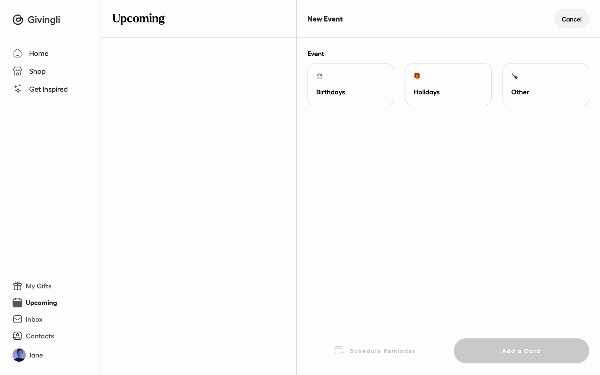 Givingli Web Lifestyle interface screenshot 11
