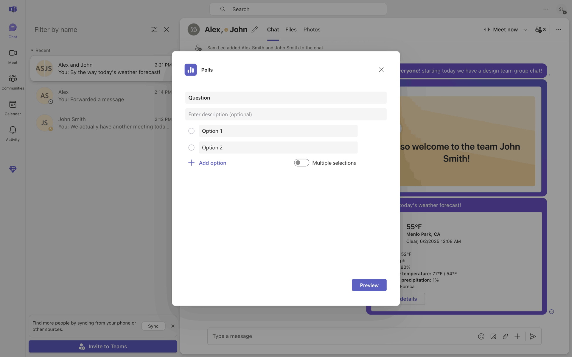 Microsoft Teams Web Business interface screenshot 22