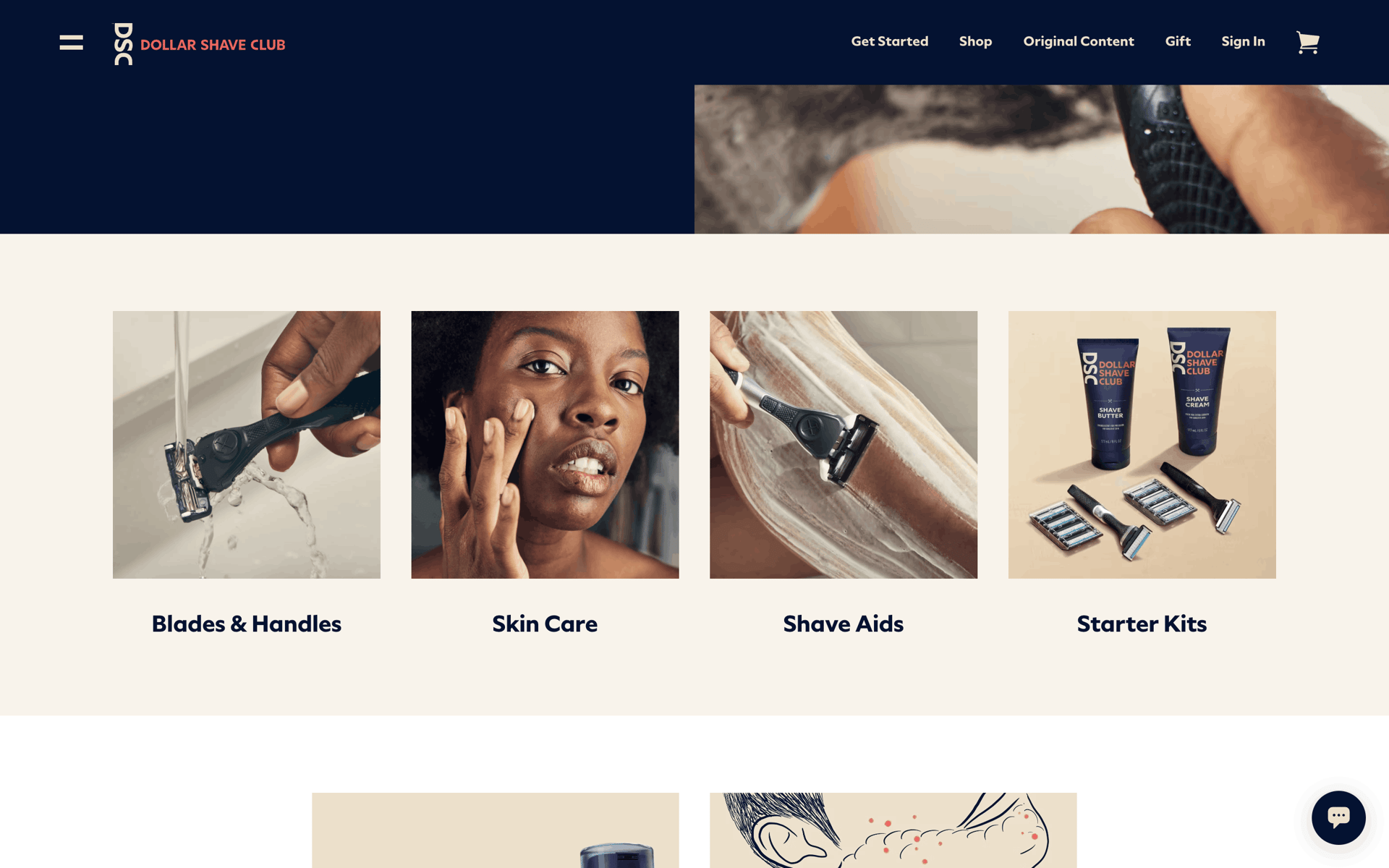 Dollar Shave Club Web Lifestyle interface screenshot 3