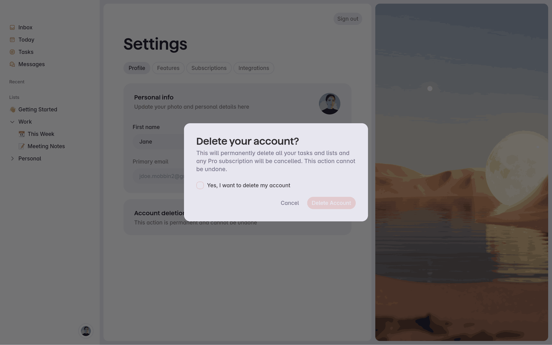 Superlist Web Productivity interface screenshot 19