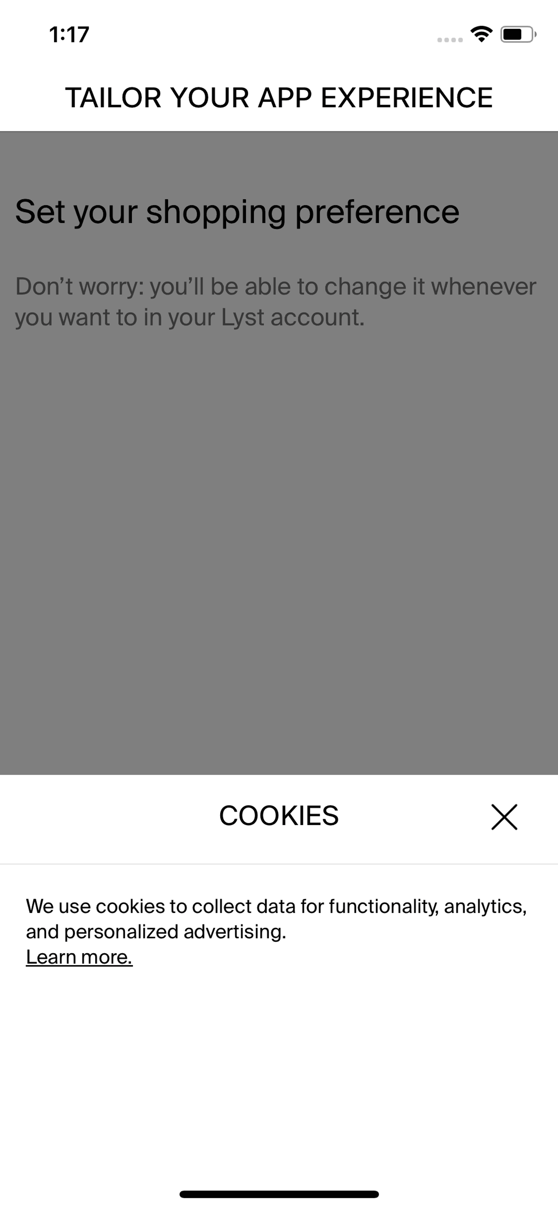 Lyst iOS Shopping interface screenshot 6