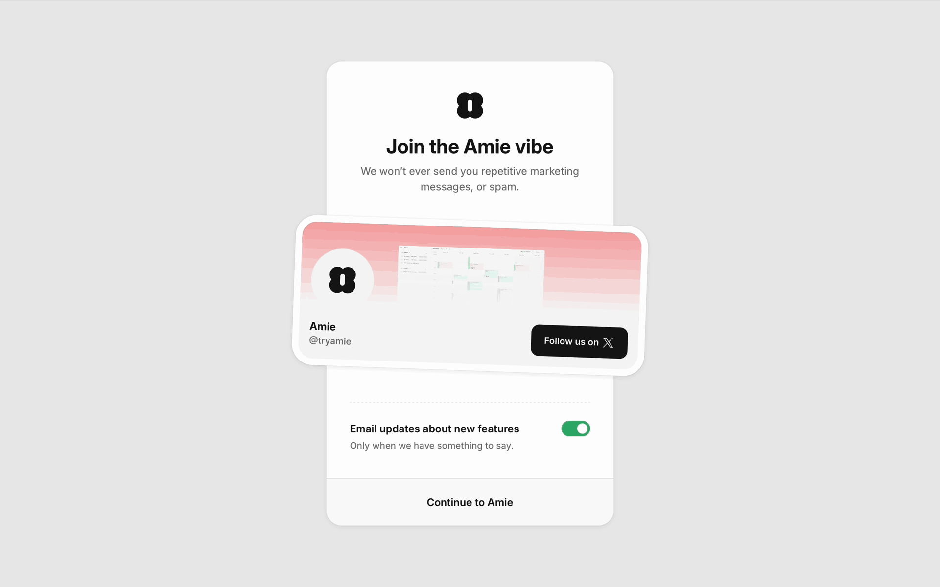 Amie Web AI interface screenshot 17