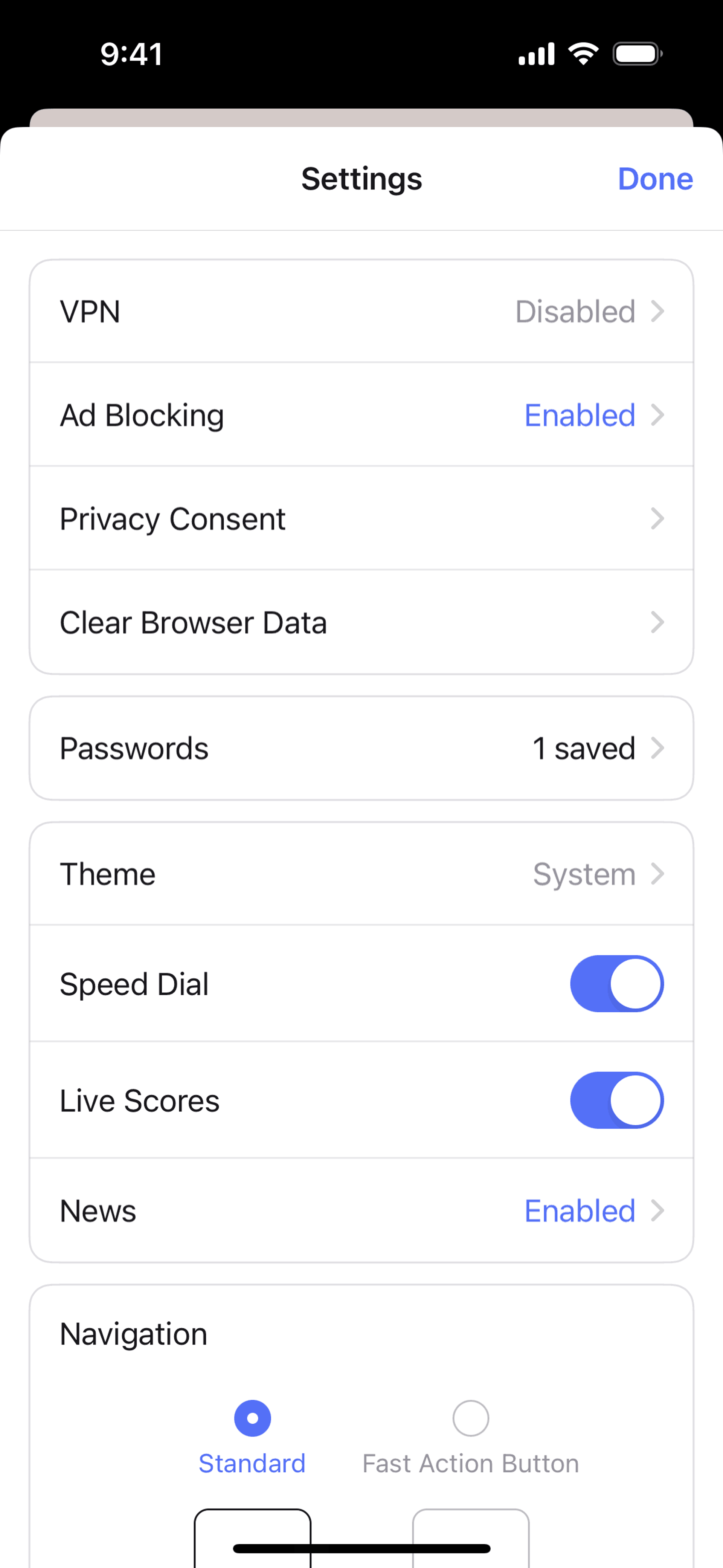 Opera iOS Utilities interface screenshot 13