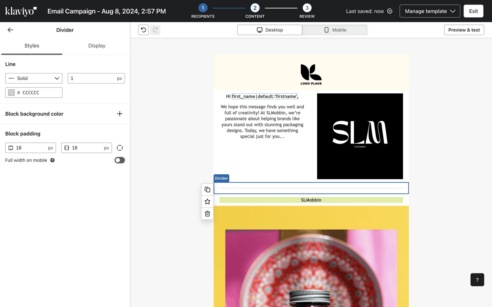 Klaviyo Web Business interface screenshot 17