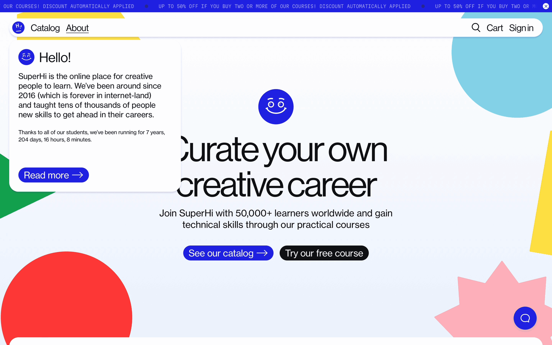 SuperHi Web Education interface screenshot 20