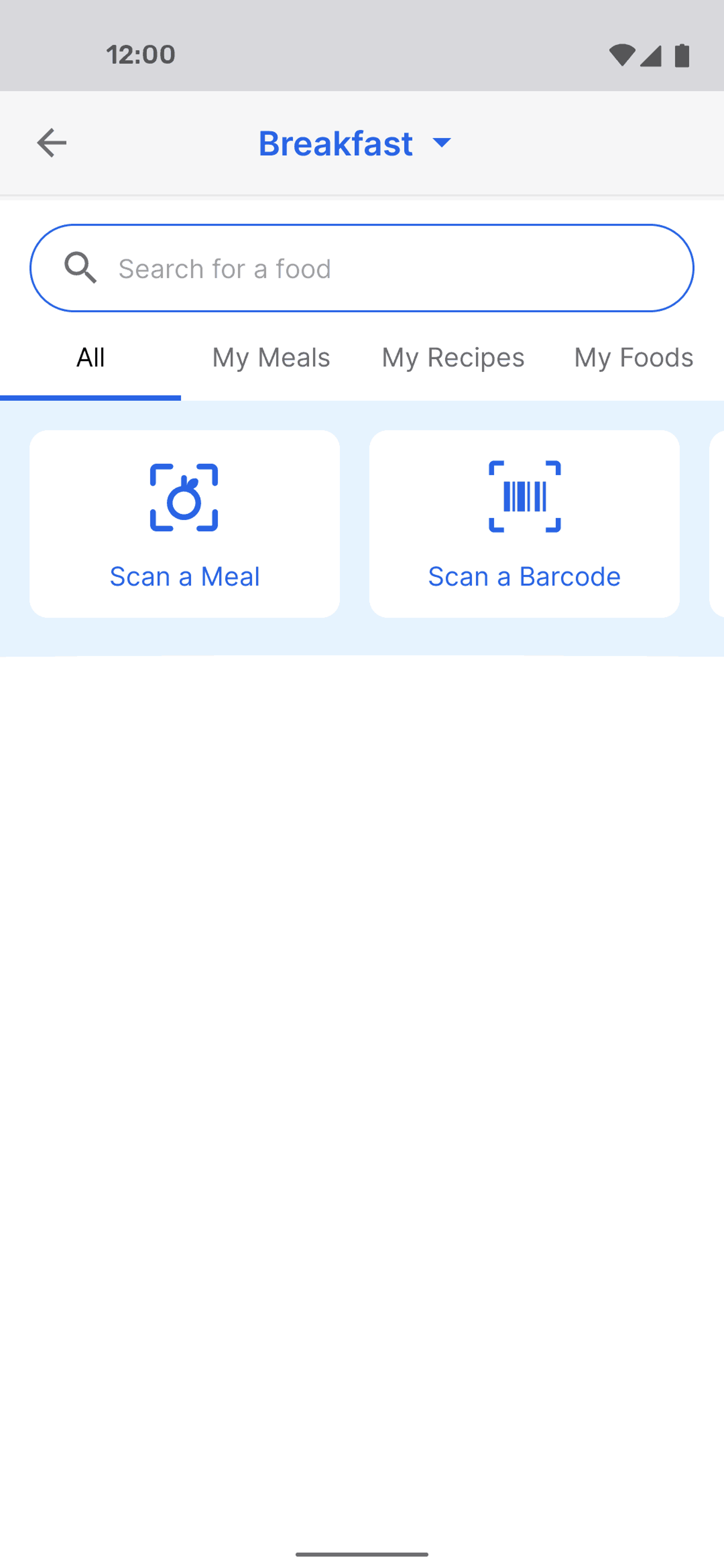 MyFitnessPal Android Health & Fitness interface screenshot 4