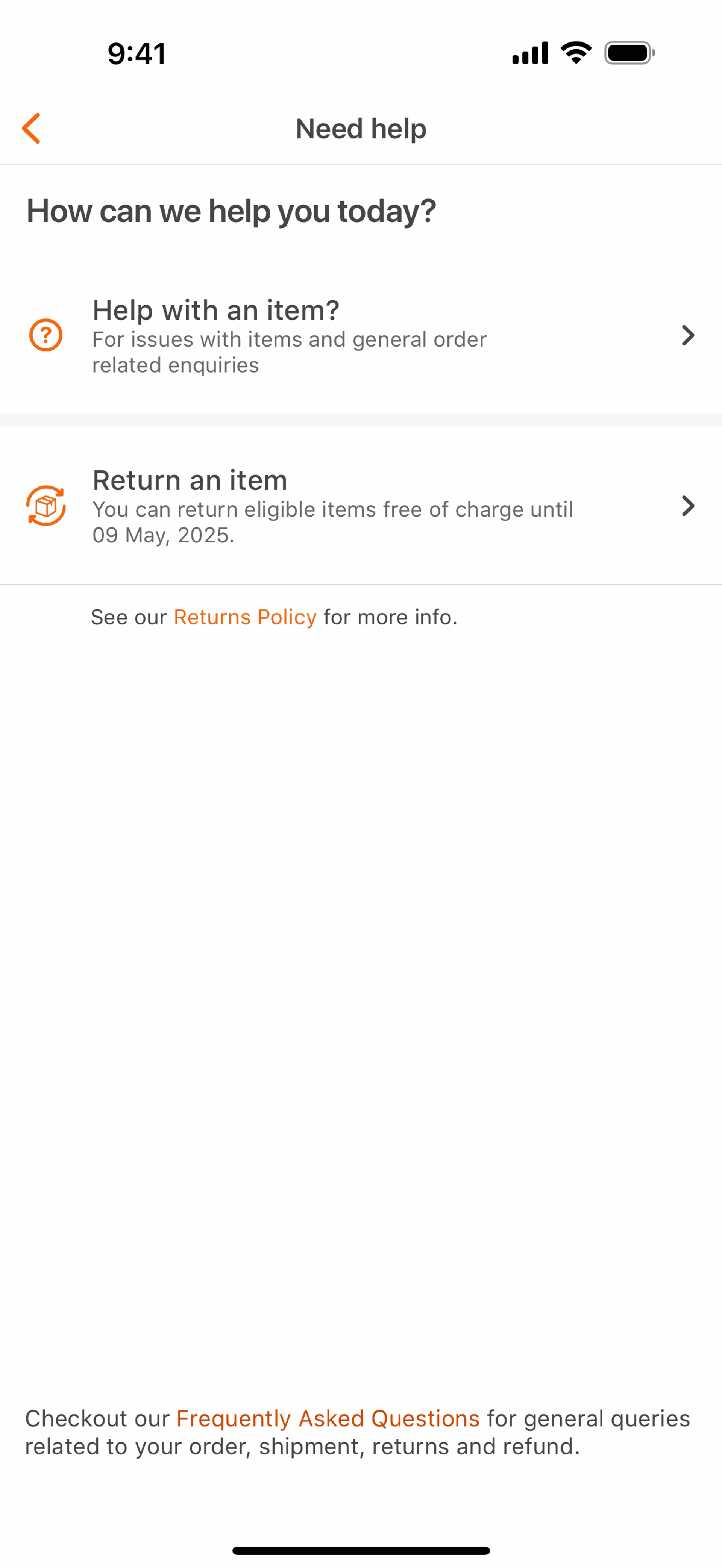 Everyday Rewards iOS Shopping interface screenshot 24