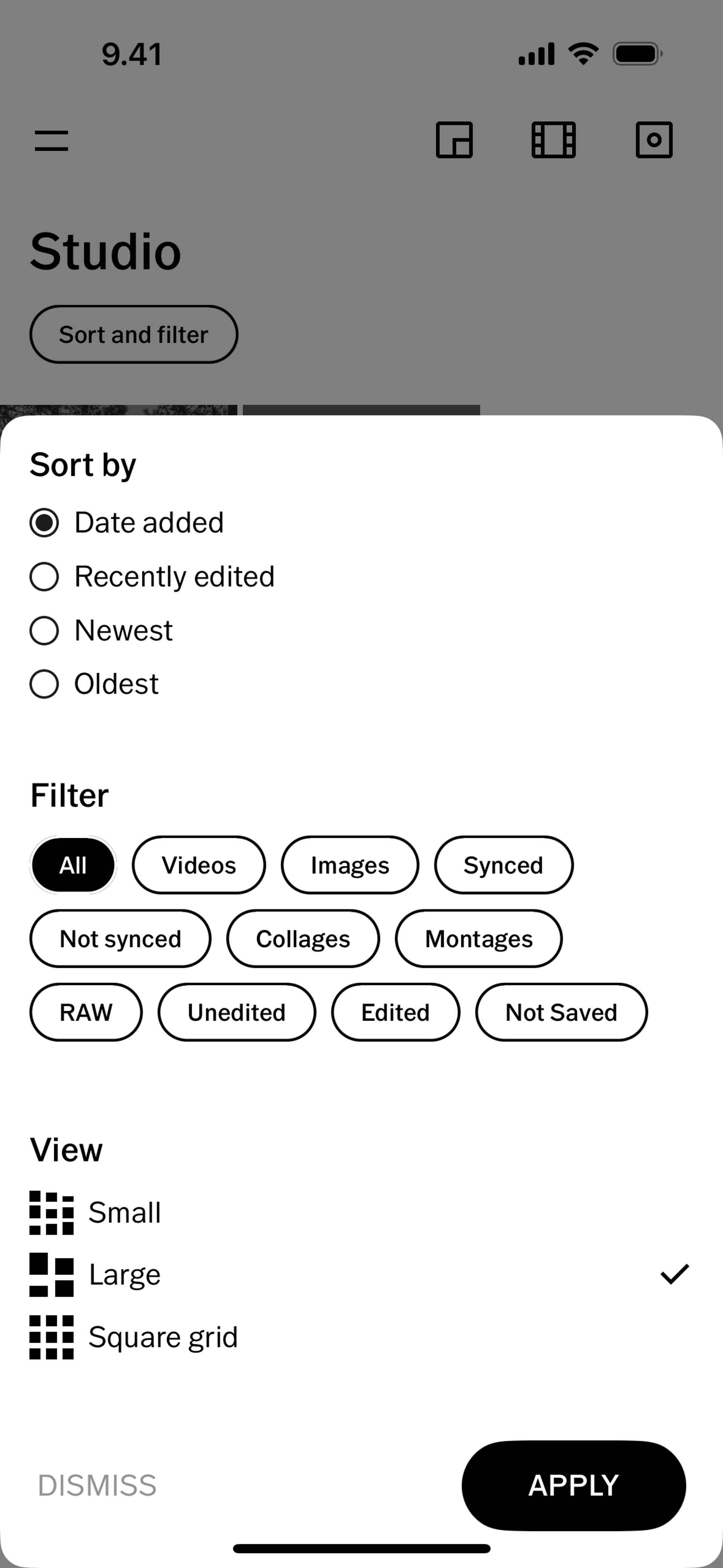 VSCO iOS Photo & Video interface screenshot 19