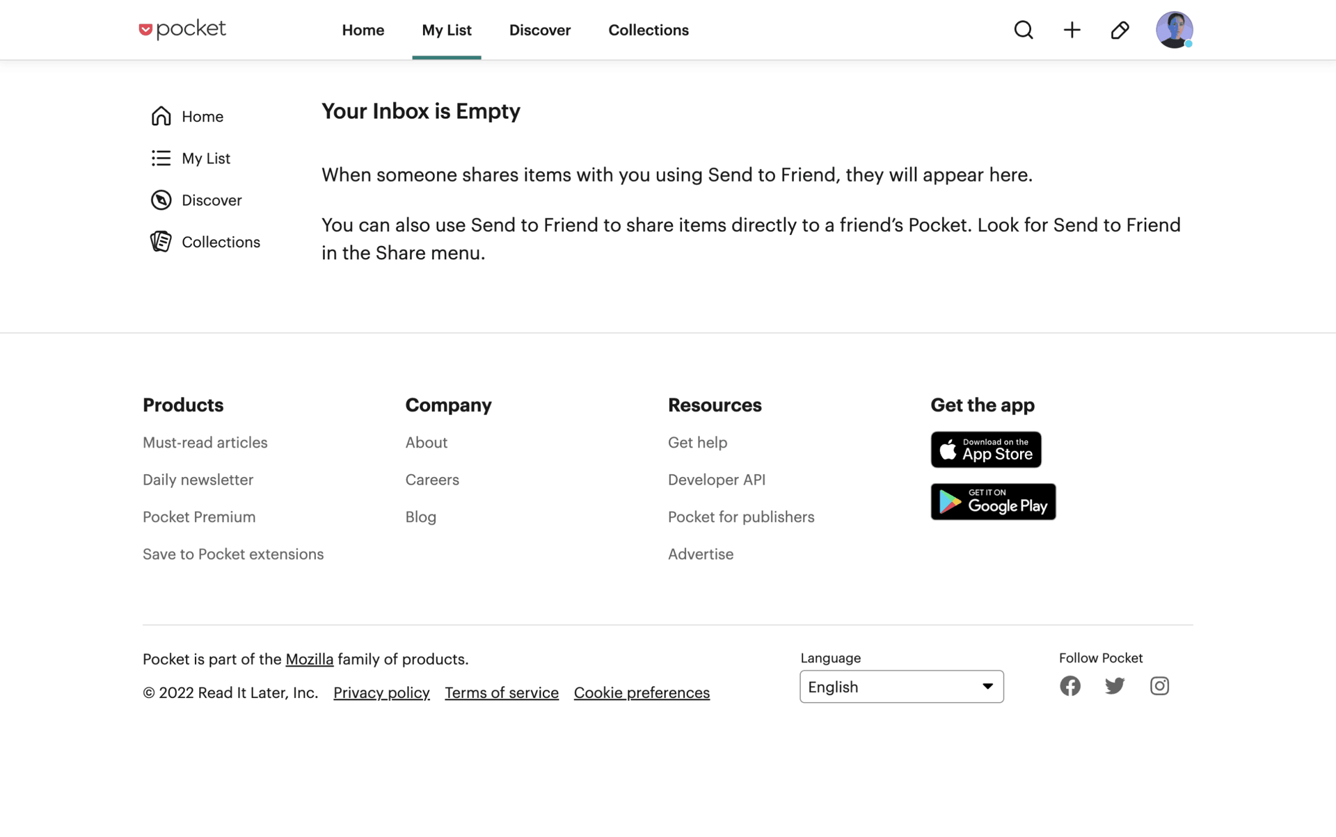 Pocket Web News interface screenshot 12