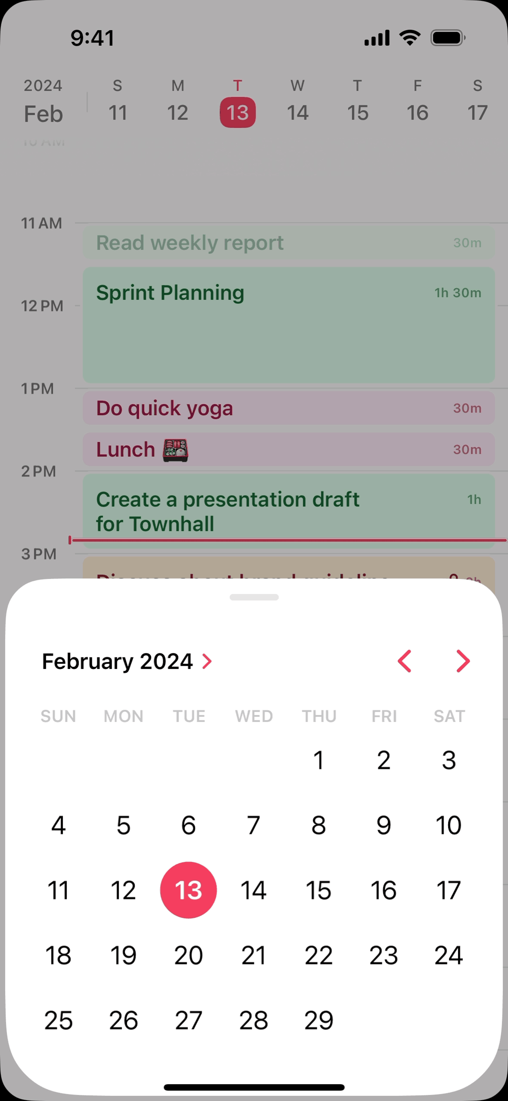 Amie iOS Productivity interface screenshot 3