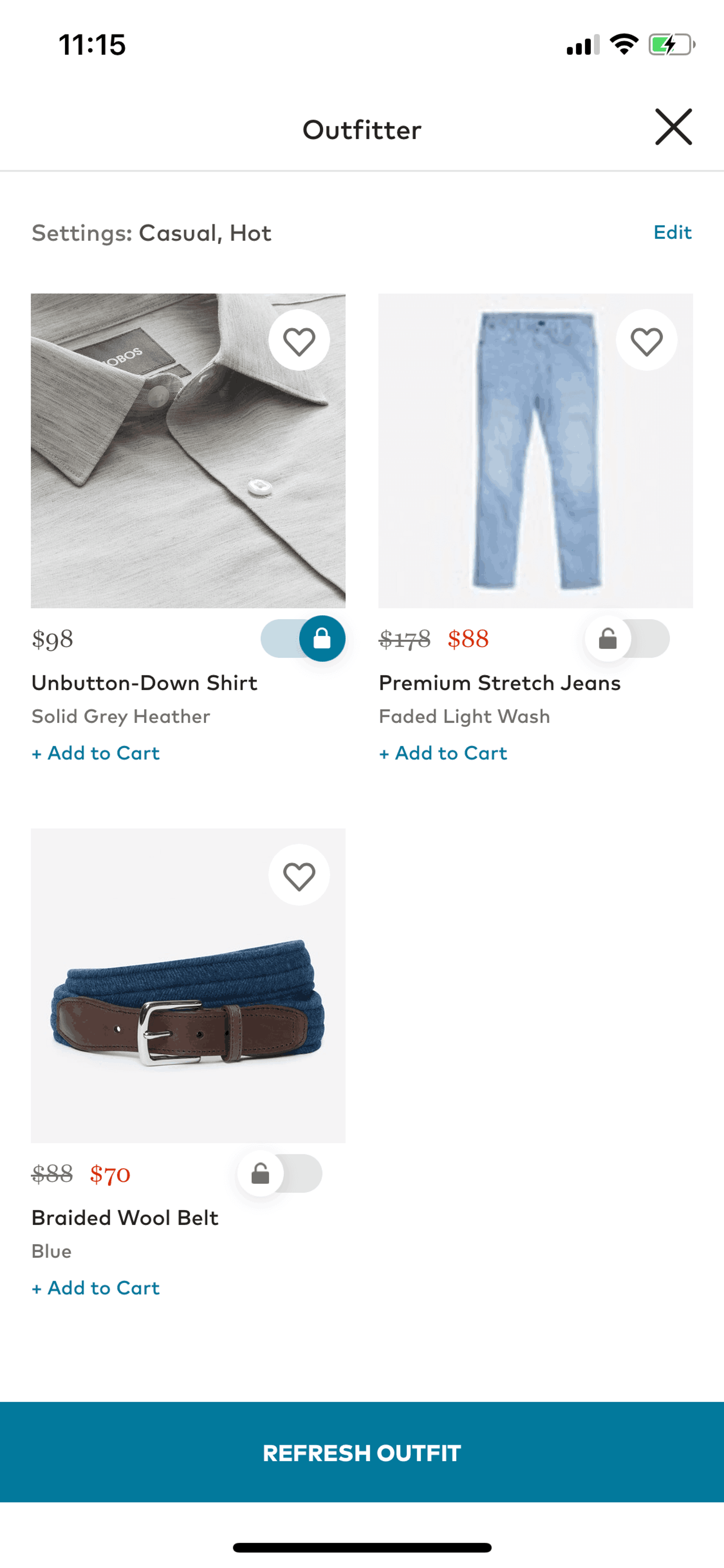 Bonobos iOS Shopping interface screenshot 12