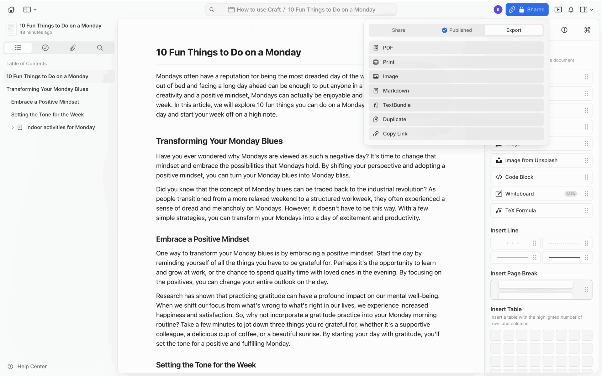Craft Web AI interface screenshot 17