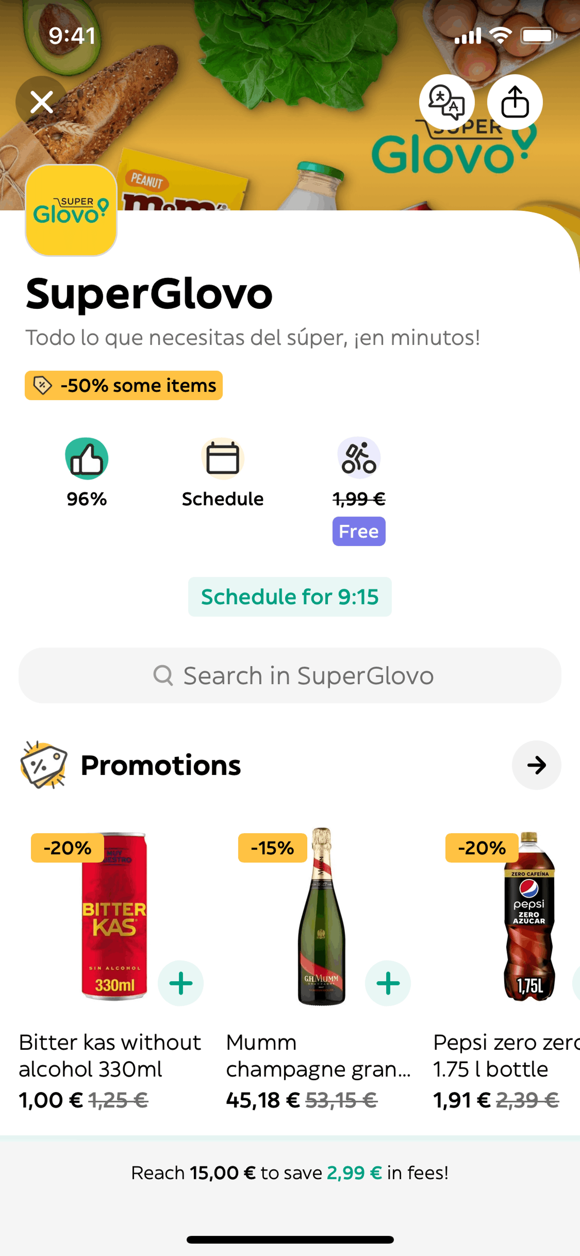 Glovo iOS Lifestyle interface screenshot 9