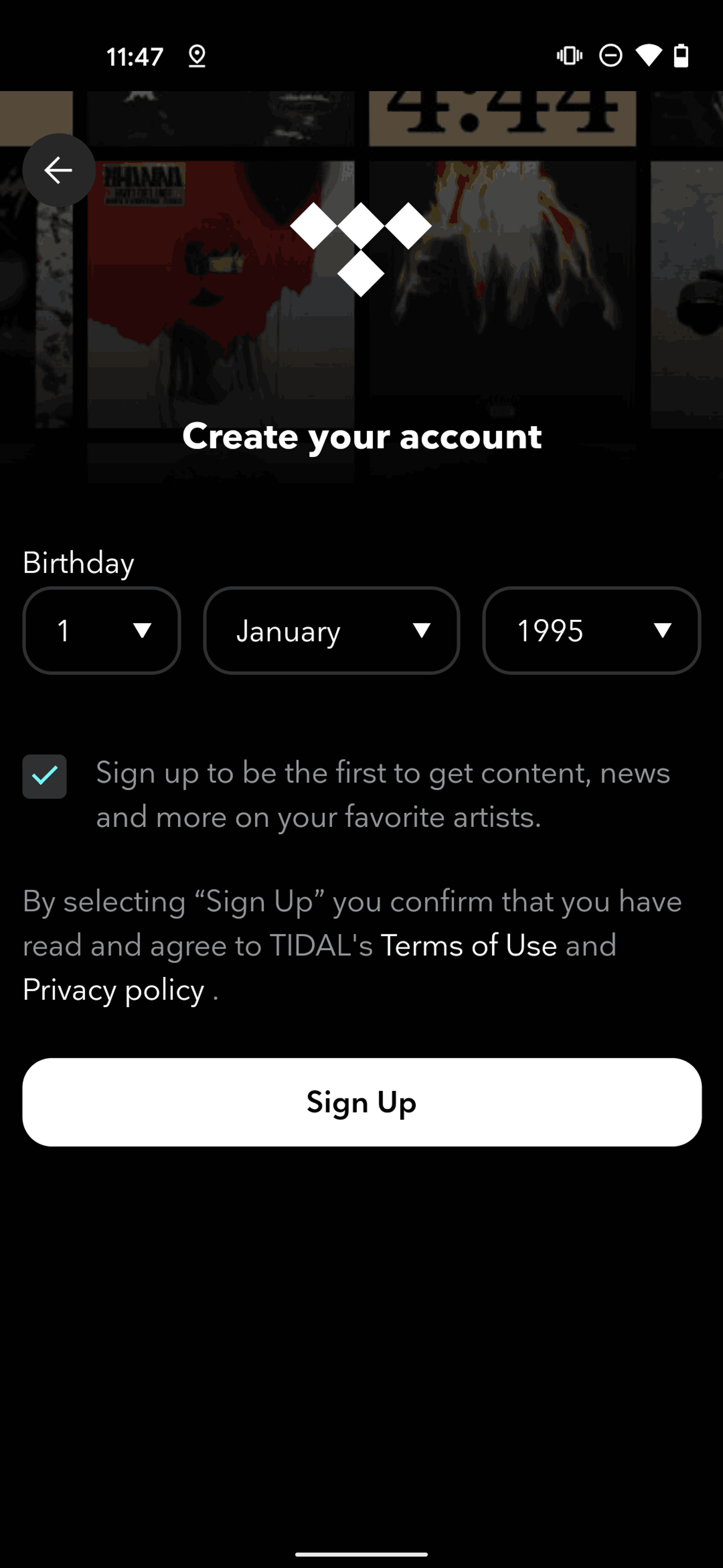 TIDAL Android Music & Audio interface screenshot 11