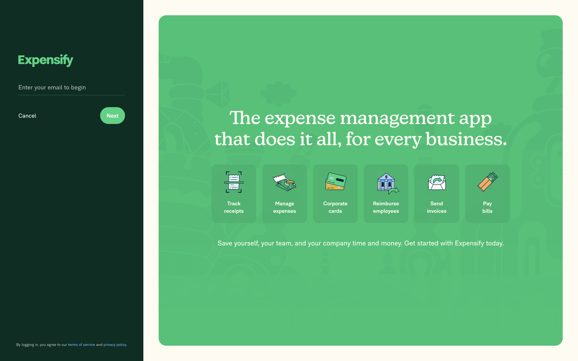 Expensify Web Finance interface screenshot 5