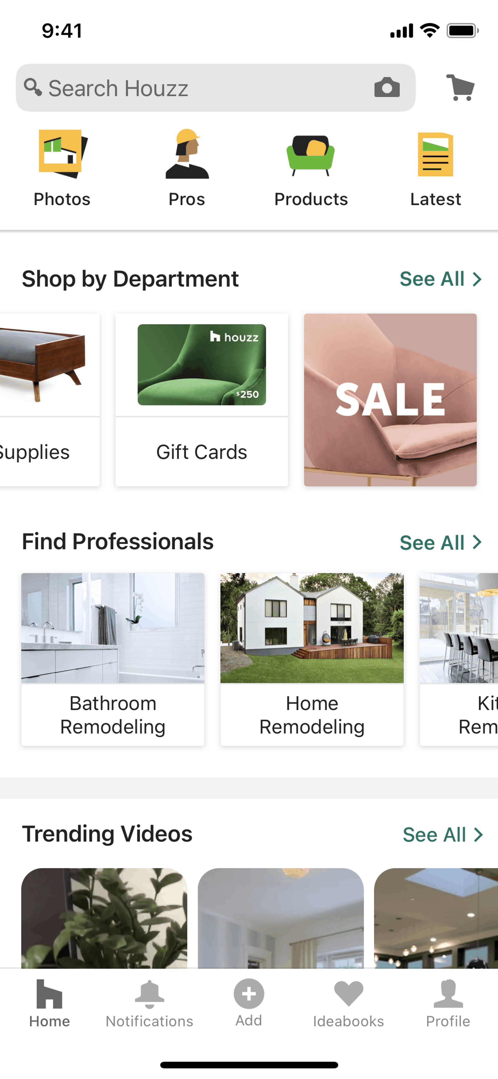 Houzz iOS Real Estate interface screenshot 20