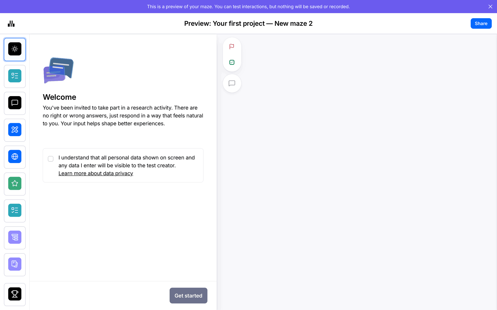 Maze Web Business interface screenshot 18