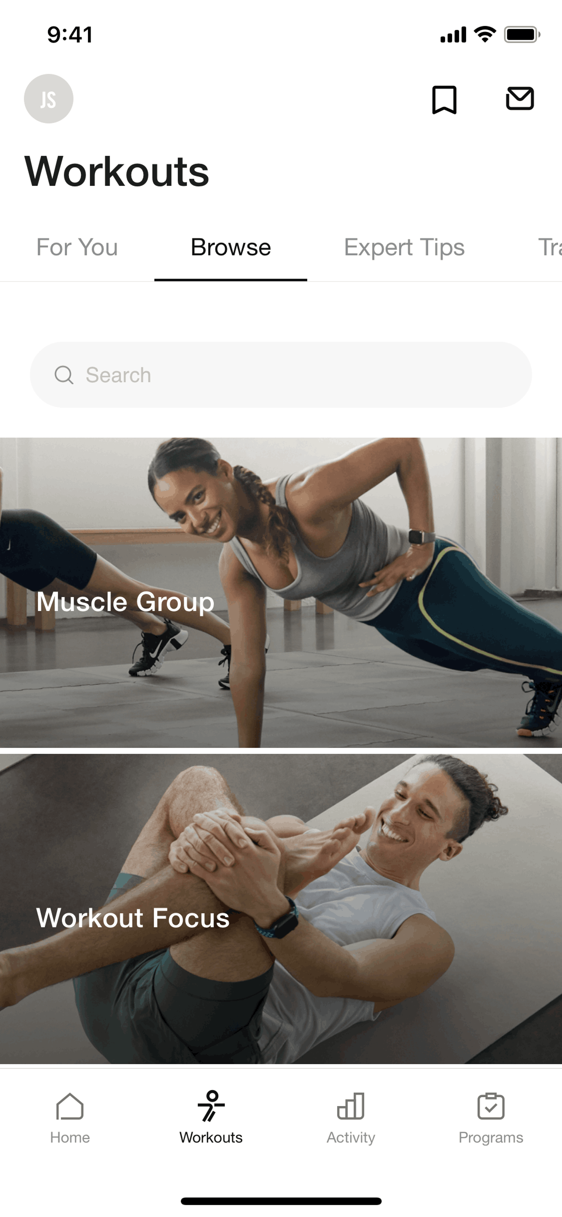 Nike Training Club iOS Health & Fitness interface screenshot 5