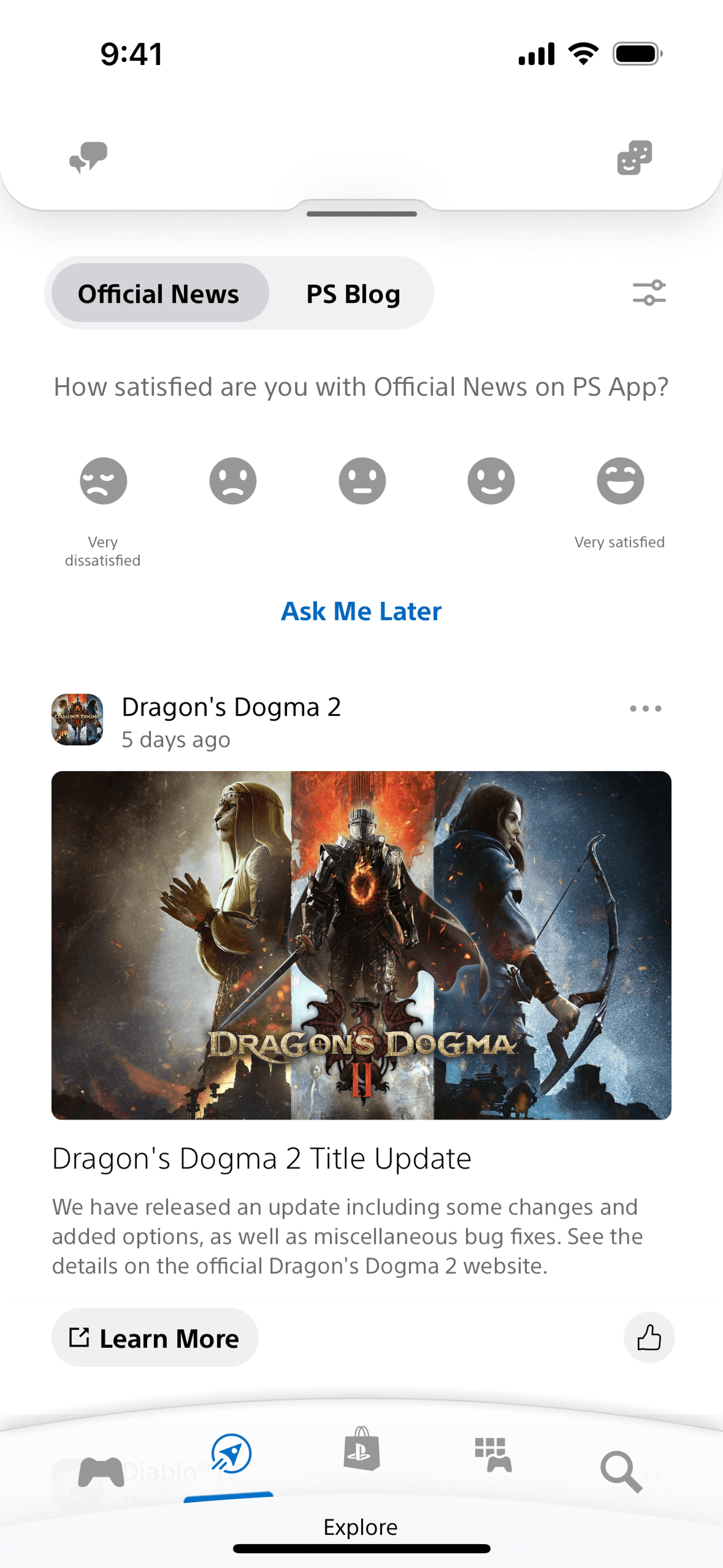 PlayStation App iOS Entertainment interface screenshot 5