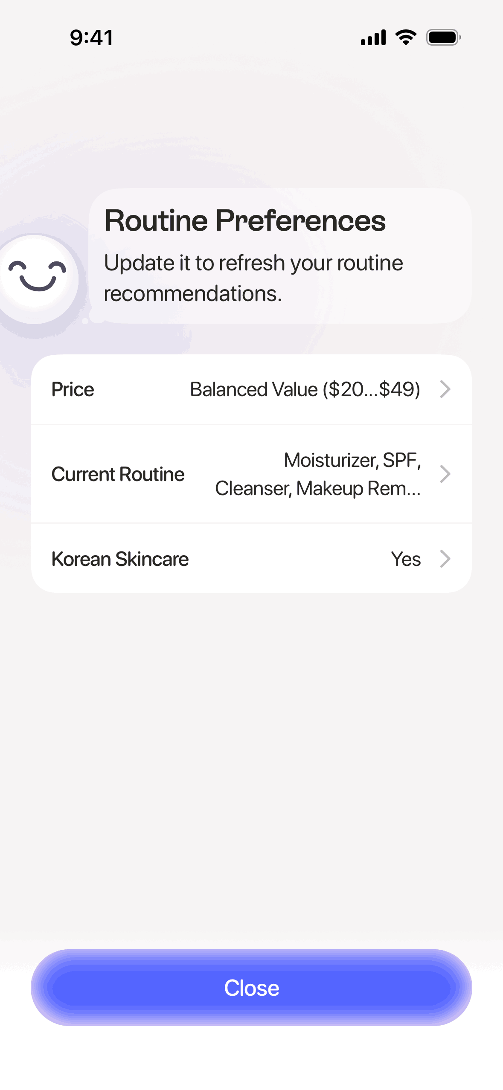 Lovi iOS AI interface screenshot 14