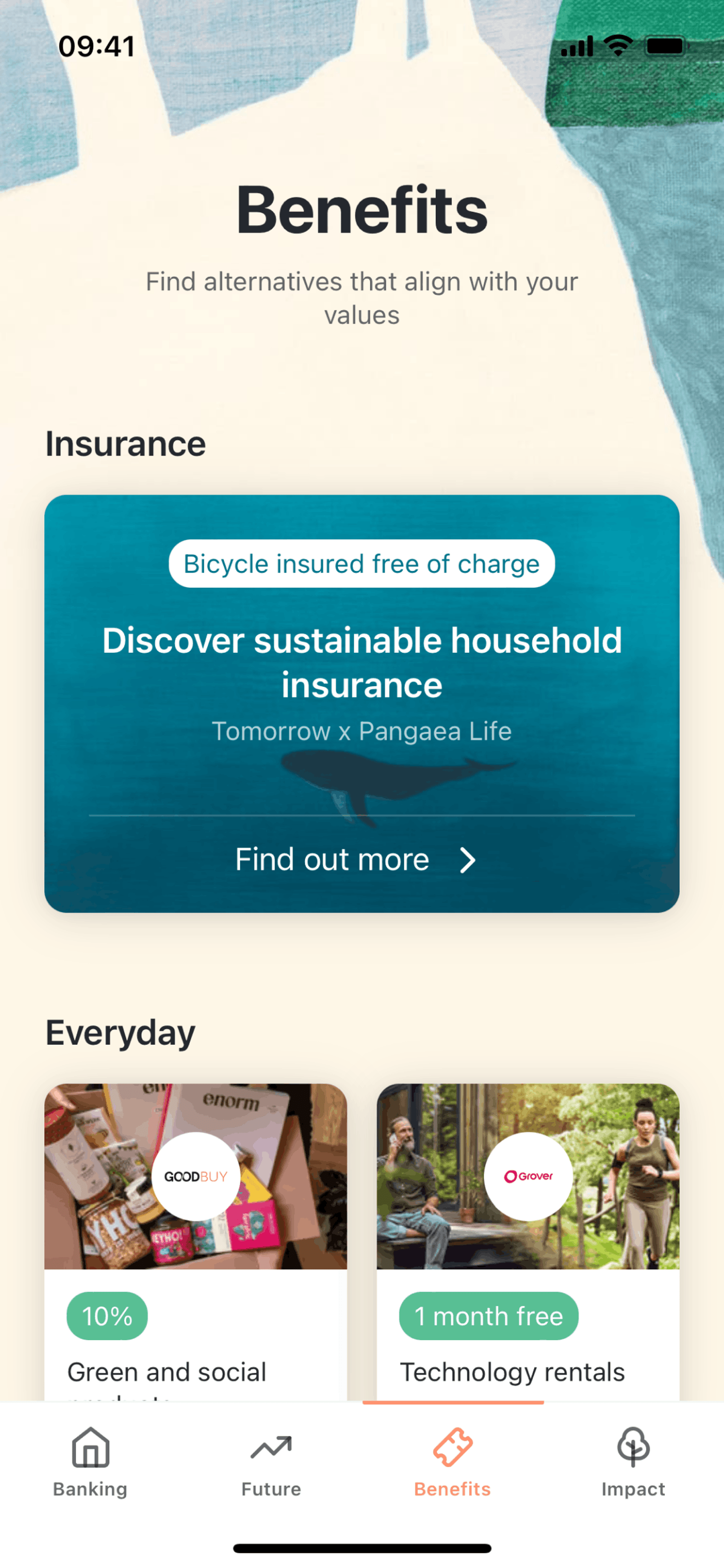 Tomorrow iOS Finance interface screenshot 9