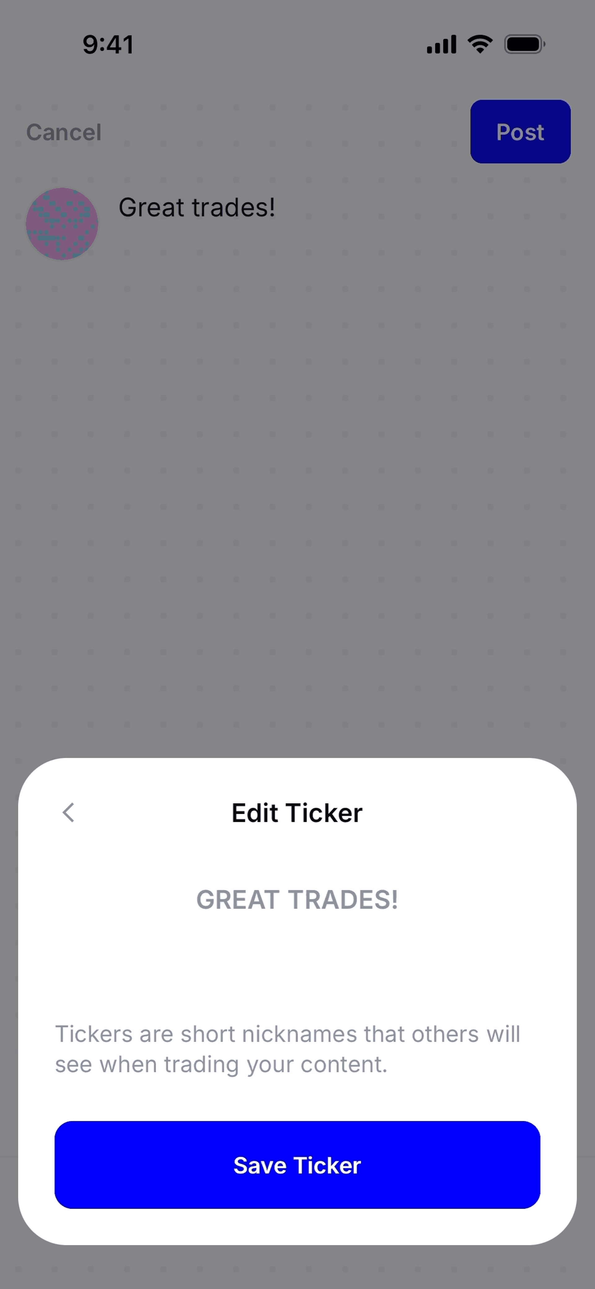 Base iOS trading interface screenshot 12