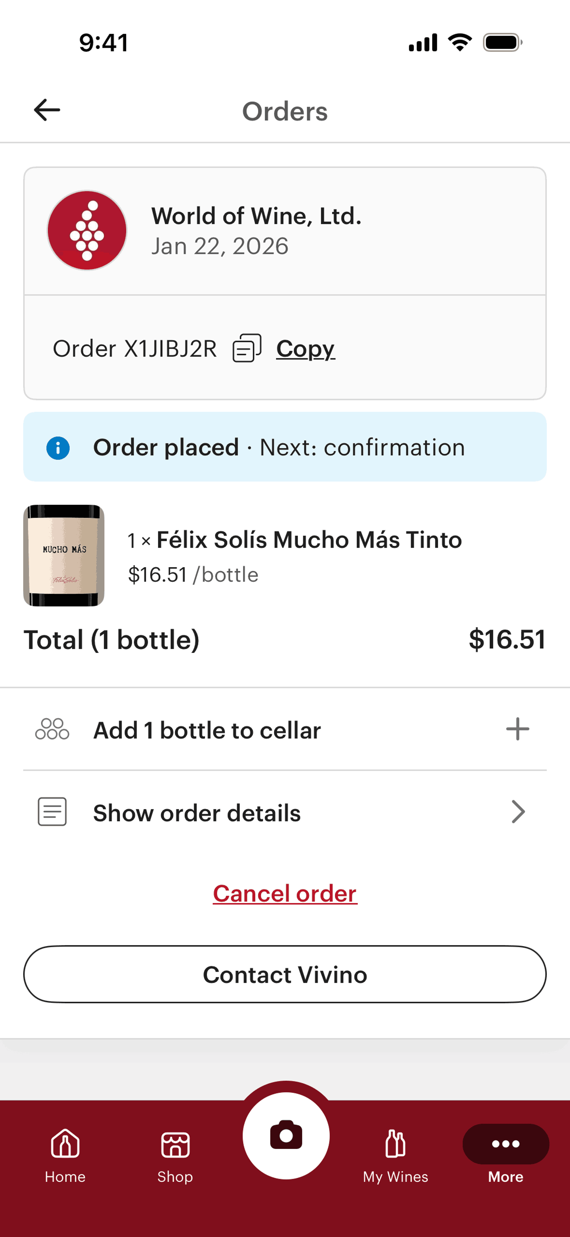 Vivino iOS Shopping interface screenshot 8