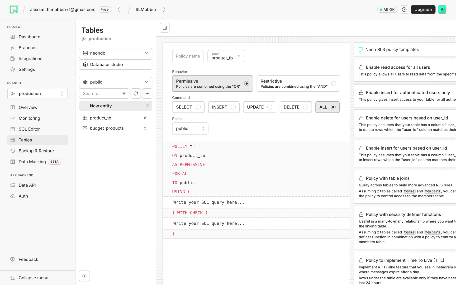 Neon Web Developer Tools interface screenshot 18