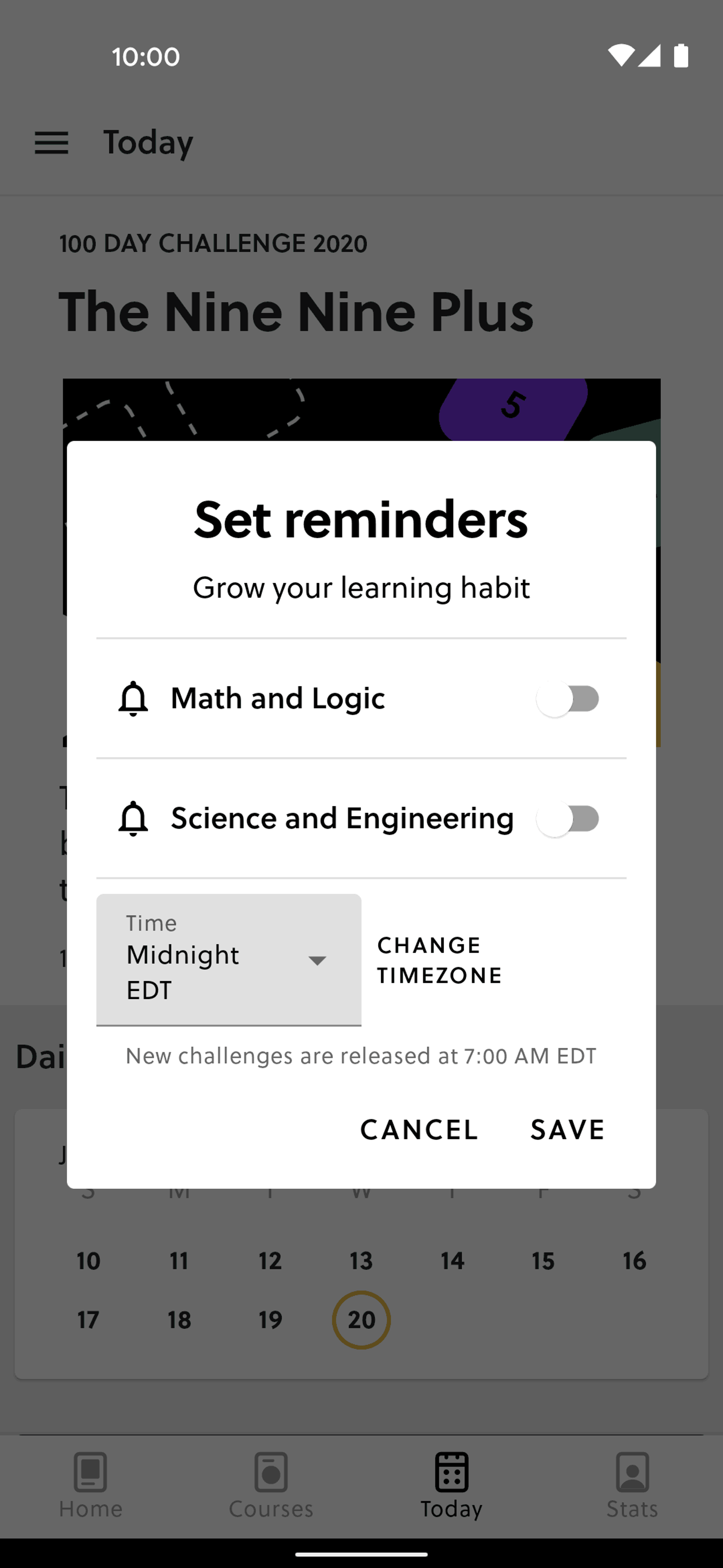 Brilliant Android Education interface screenshot 8