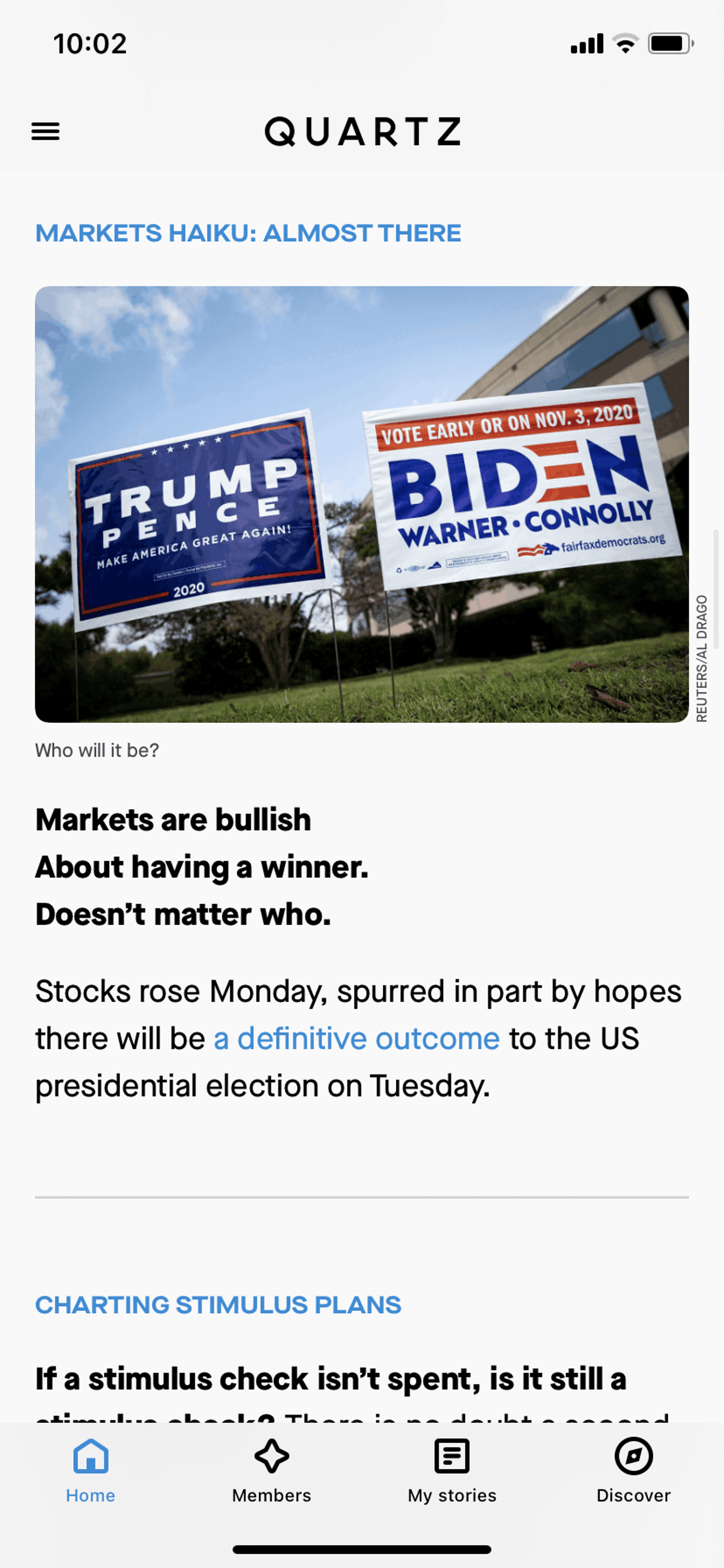 Quartz iOS News interface screenshot 16