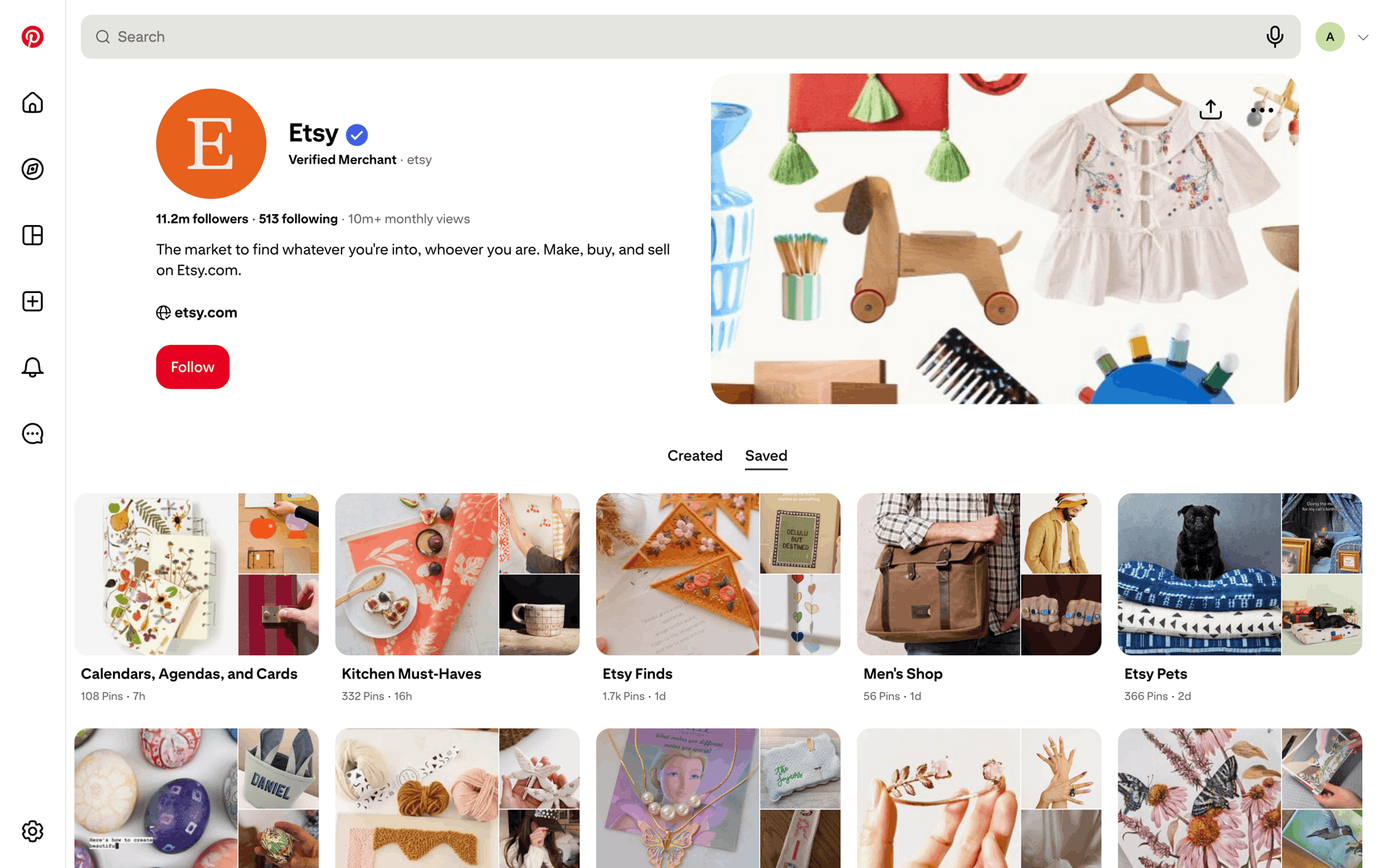 Pinterest Web Photo & Video interface screenshot 16
