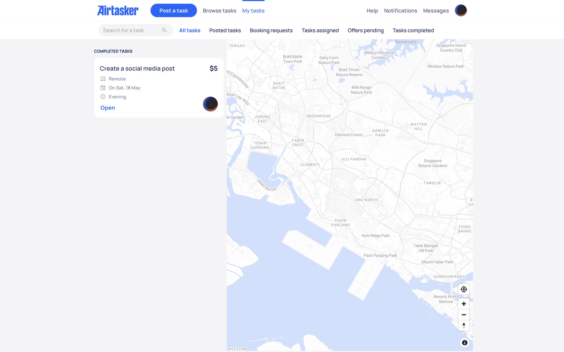 Airtasker Web Lifestyle interface screenshot 13