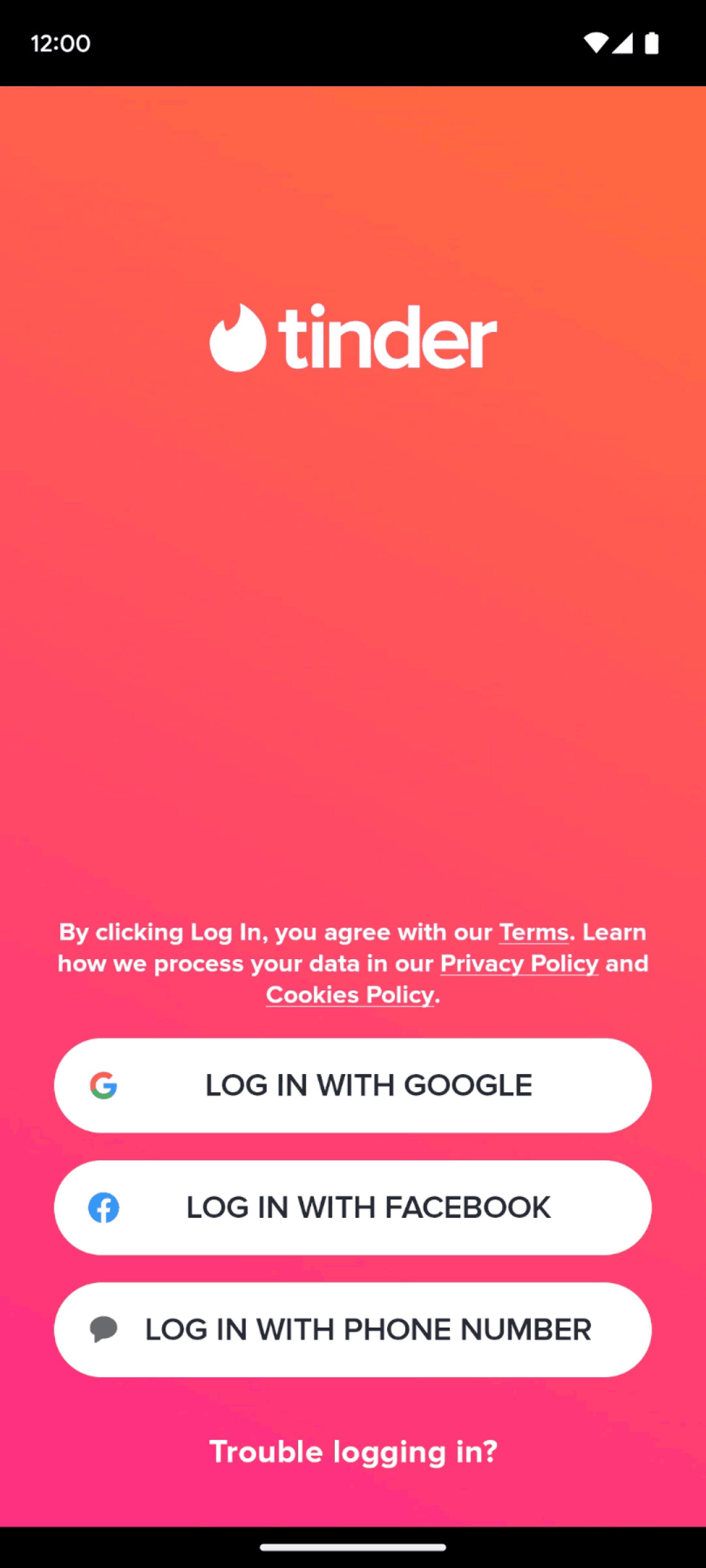 Tinder Android Social Networking interface screenshot 3