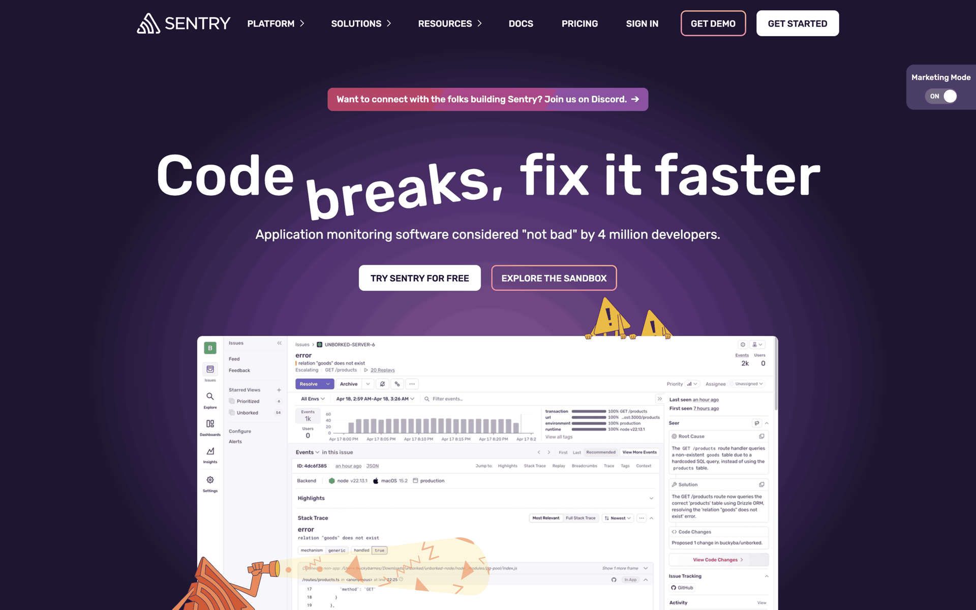 Sentry Web Developer Tools interface screenshot 1