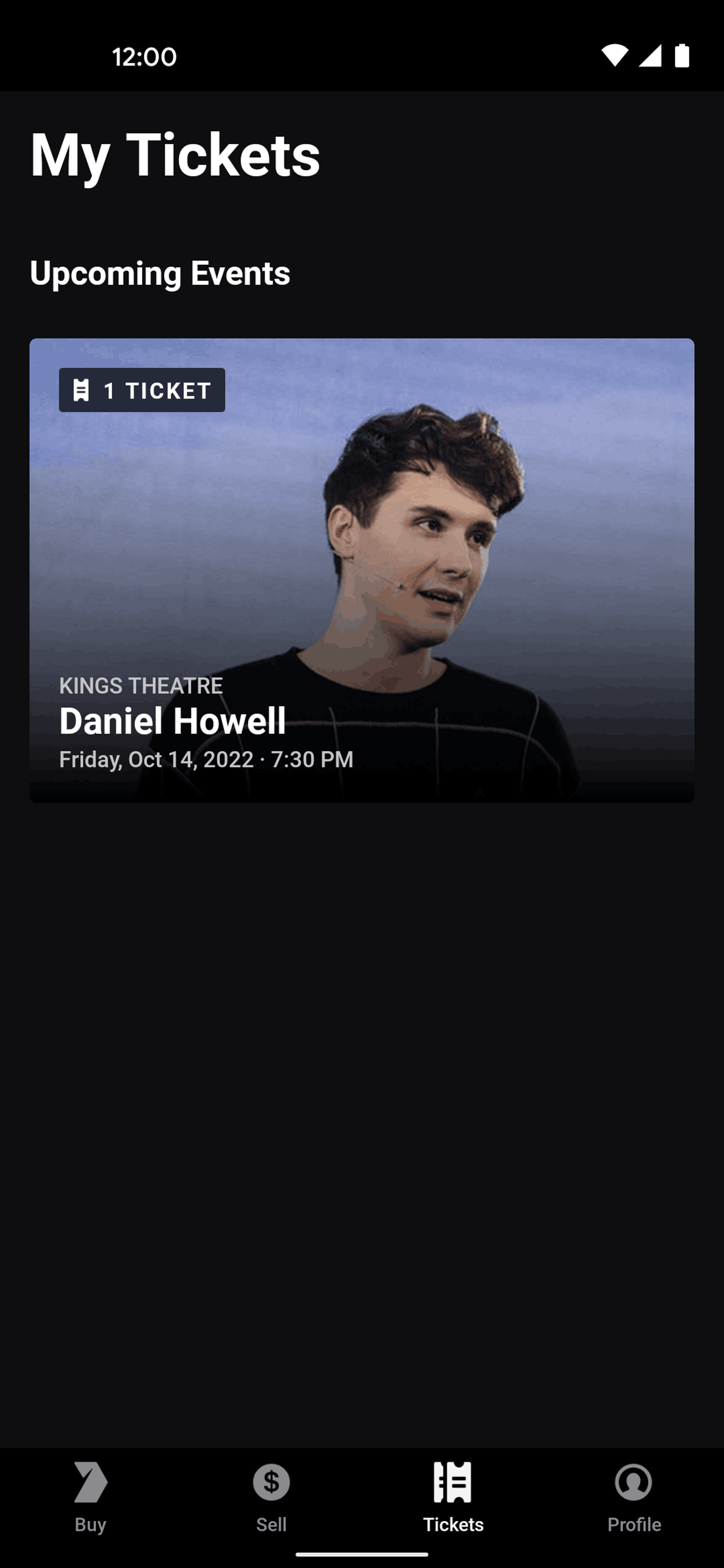 Gametime Android Entertainment interface screenshot 3