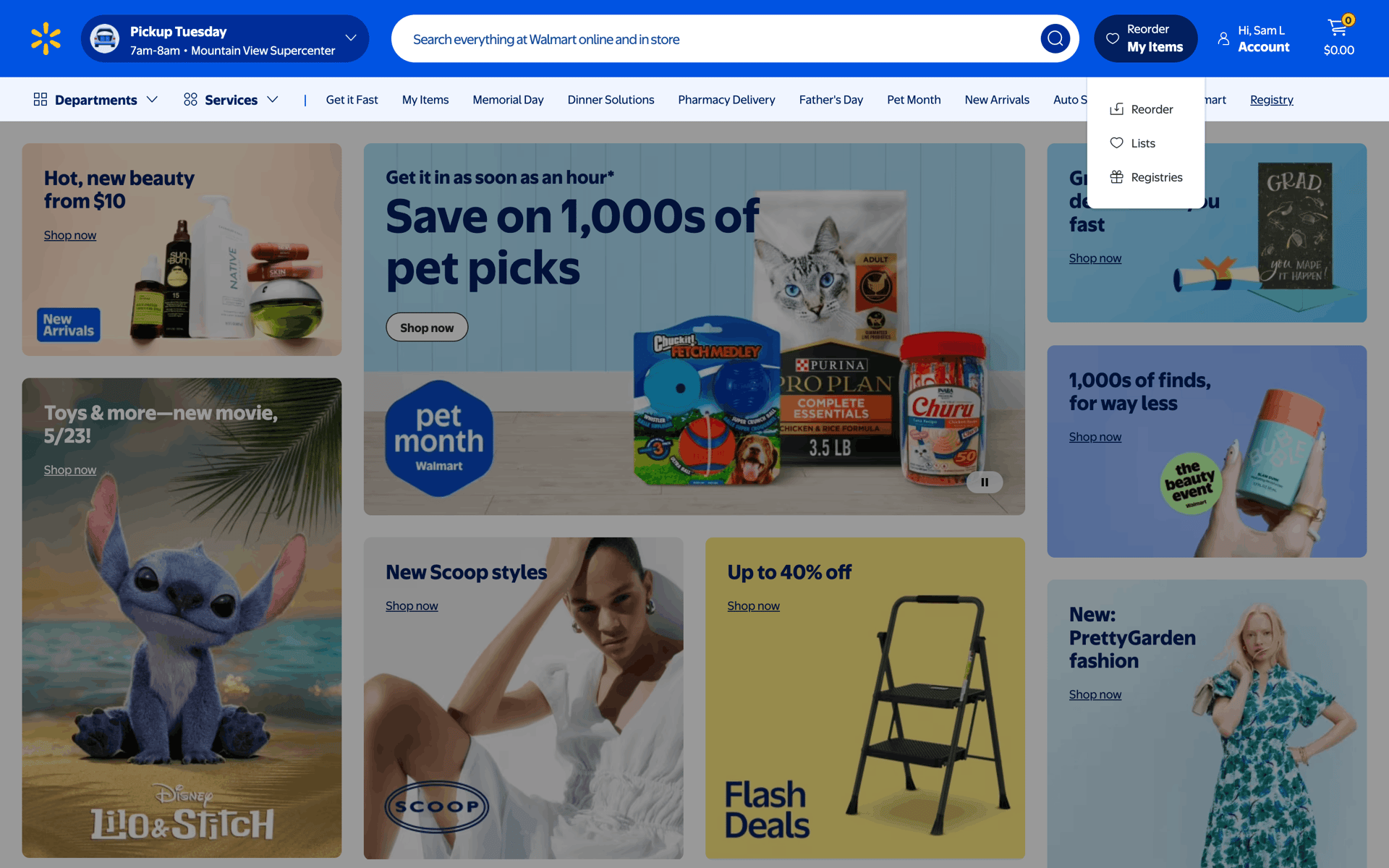 Walmart Web Shopping interface screenshot 17