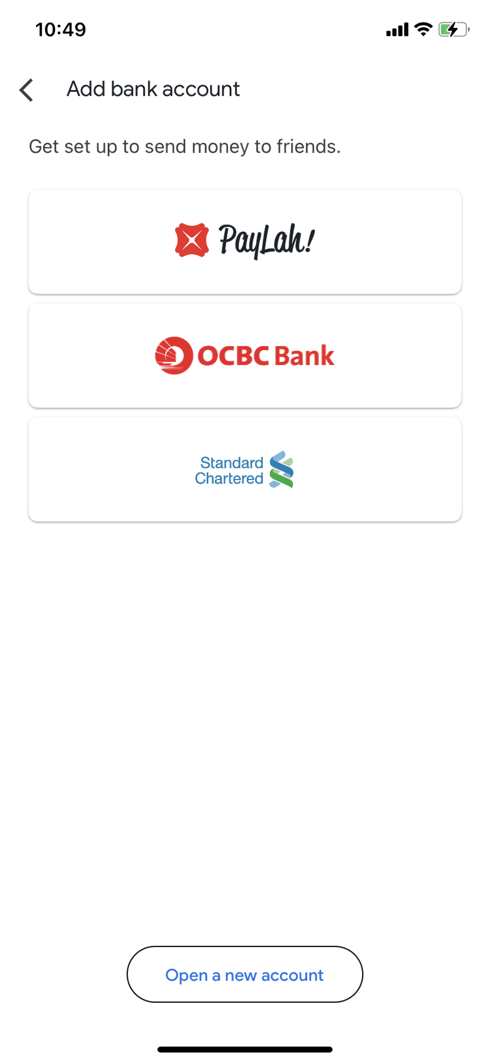Google Pay iOS Finance interface screenshot 14