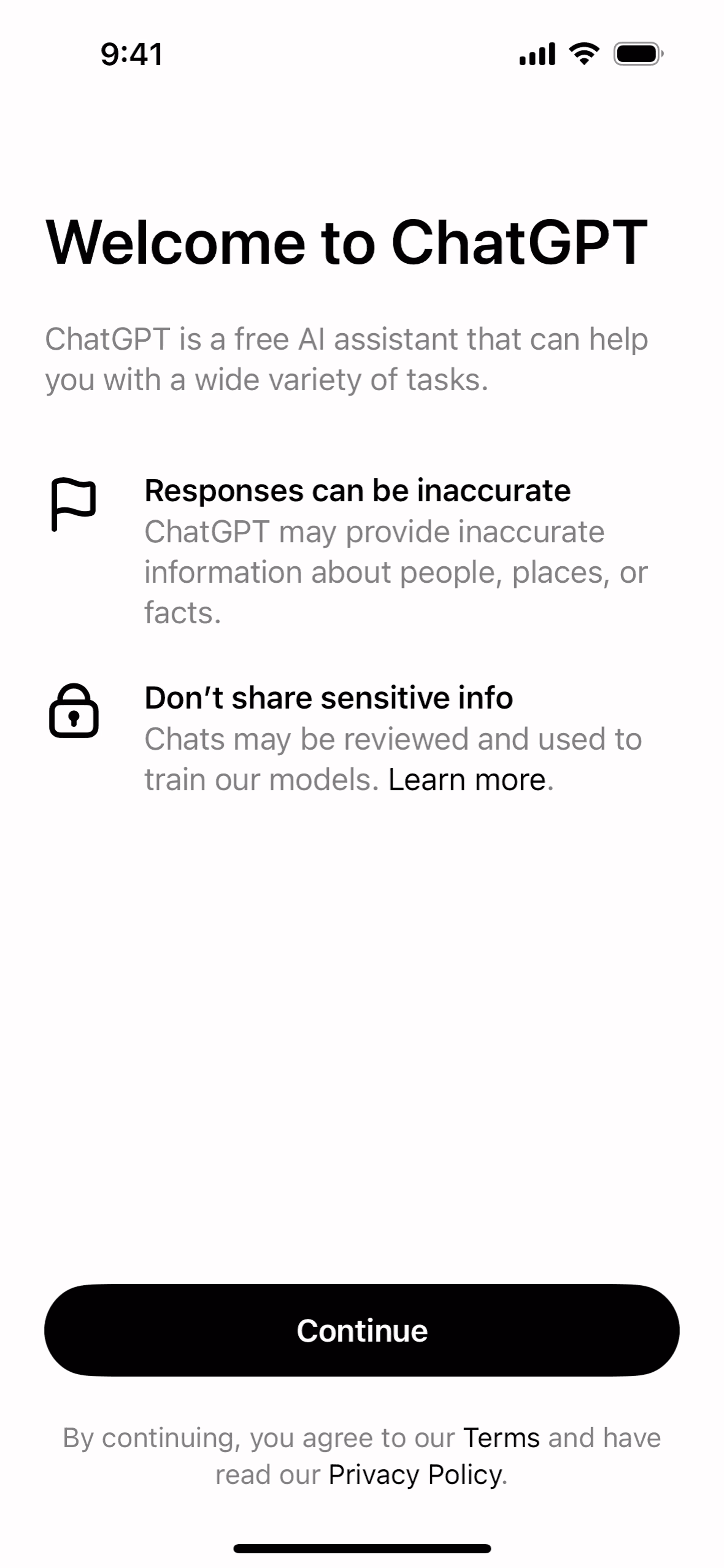 ChatGPT iOS AI interface screenshot 5