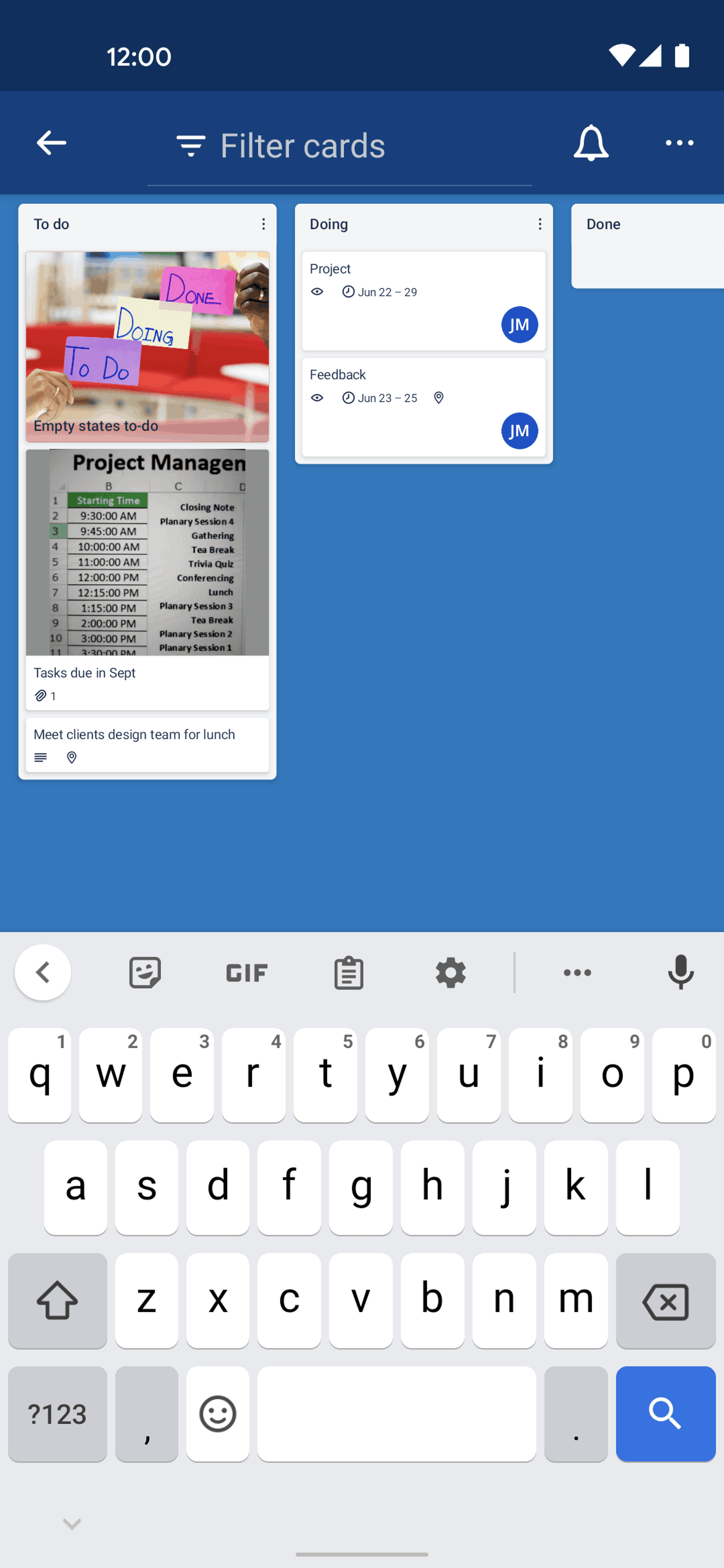 Trello Android Business interface screenshot 11