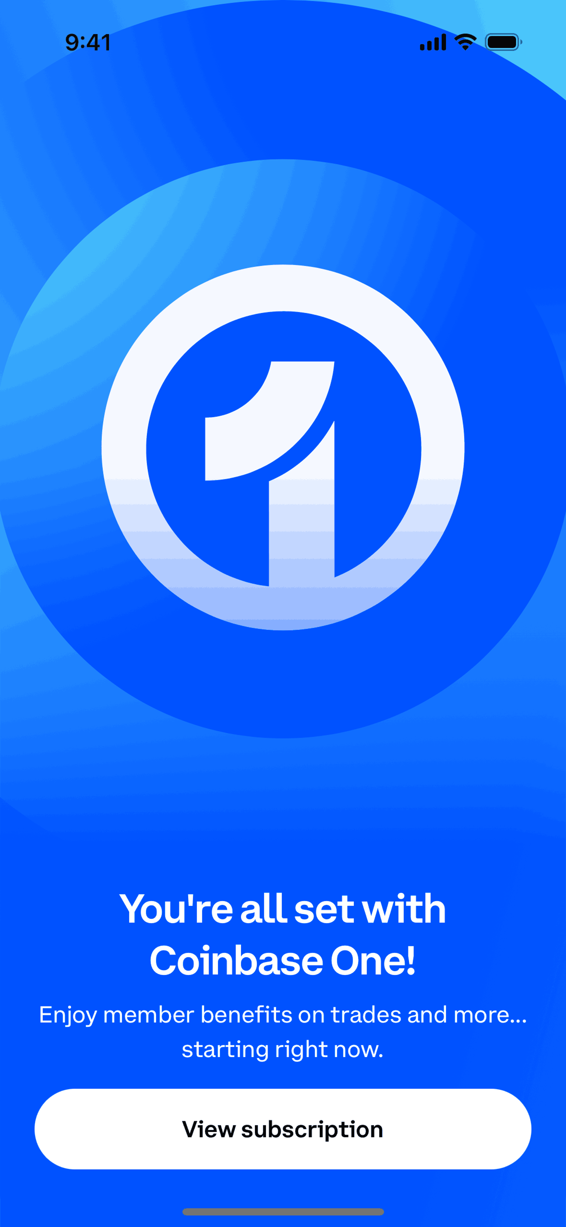 Coinbase iOS Finance interface screenshot 23