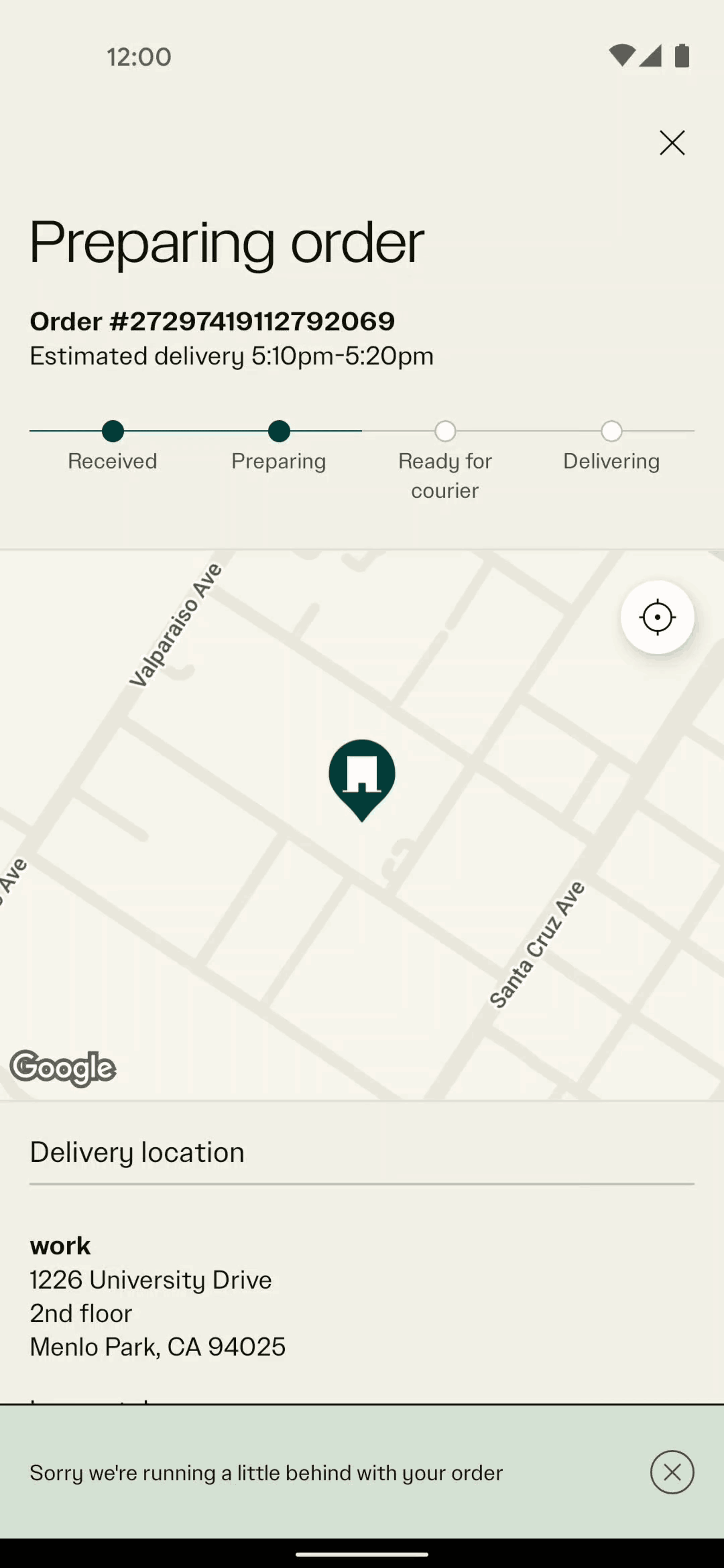 sweetgreen Android Food & Drink interface screenshot 2