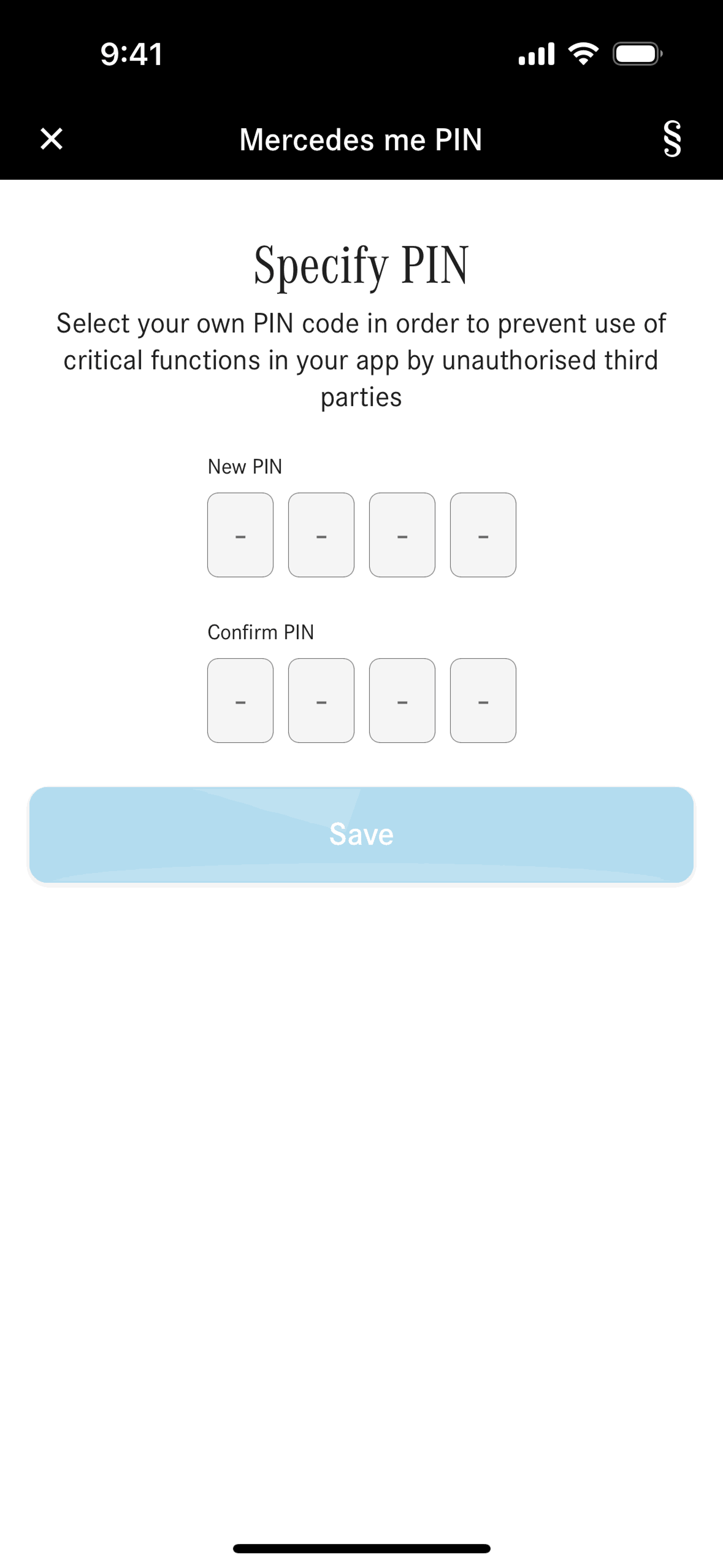 Mercedes-Benz iOS Travel & Transportation interface screenshot 22