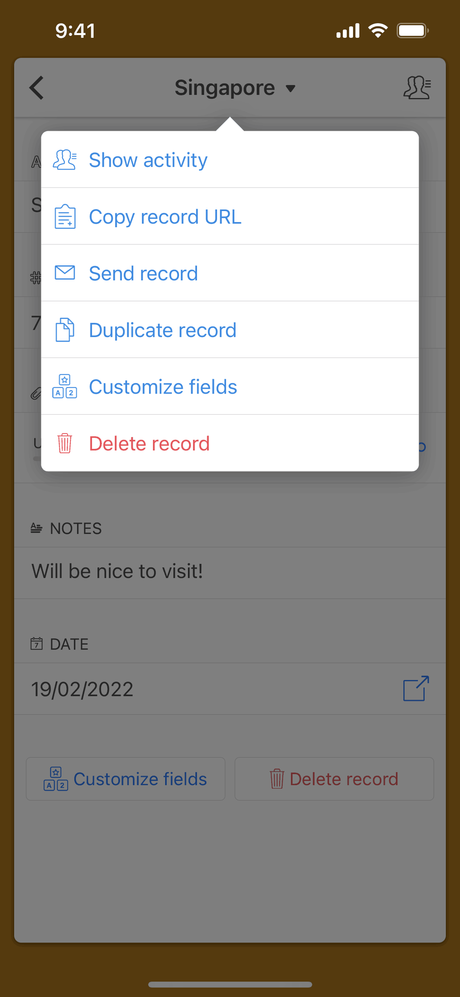 Airtable iOS Productivity interface screenshot 17