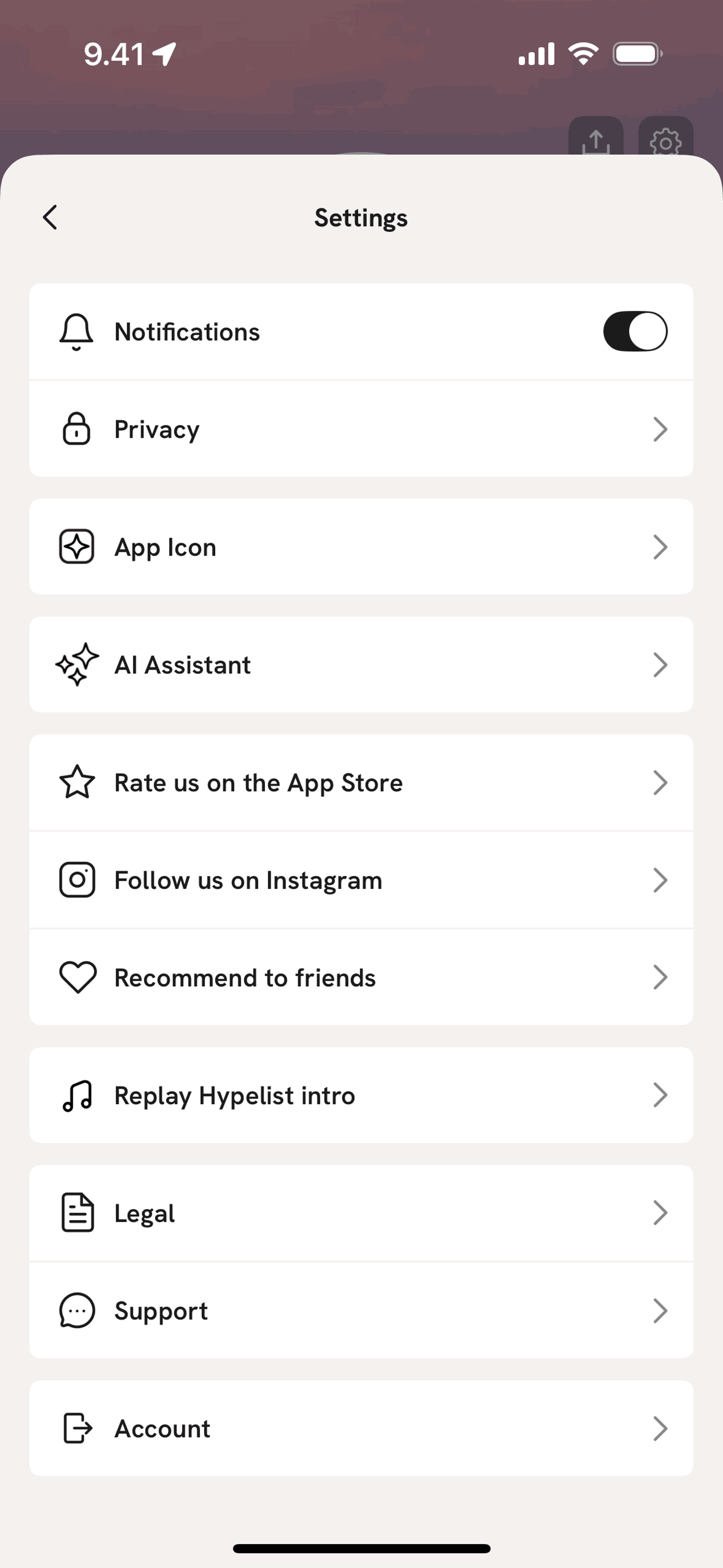 Hypelist iOS Social Networking interface screenshot 23
