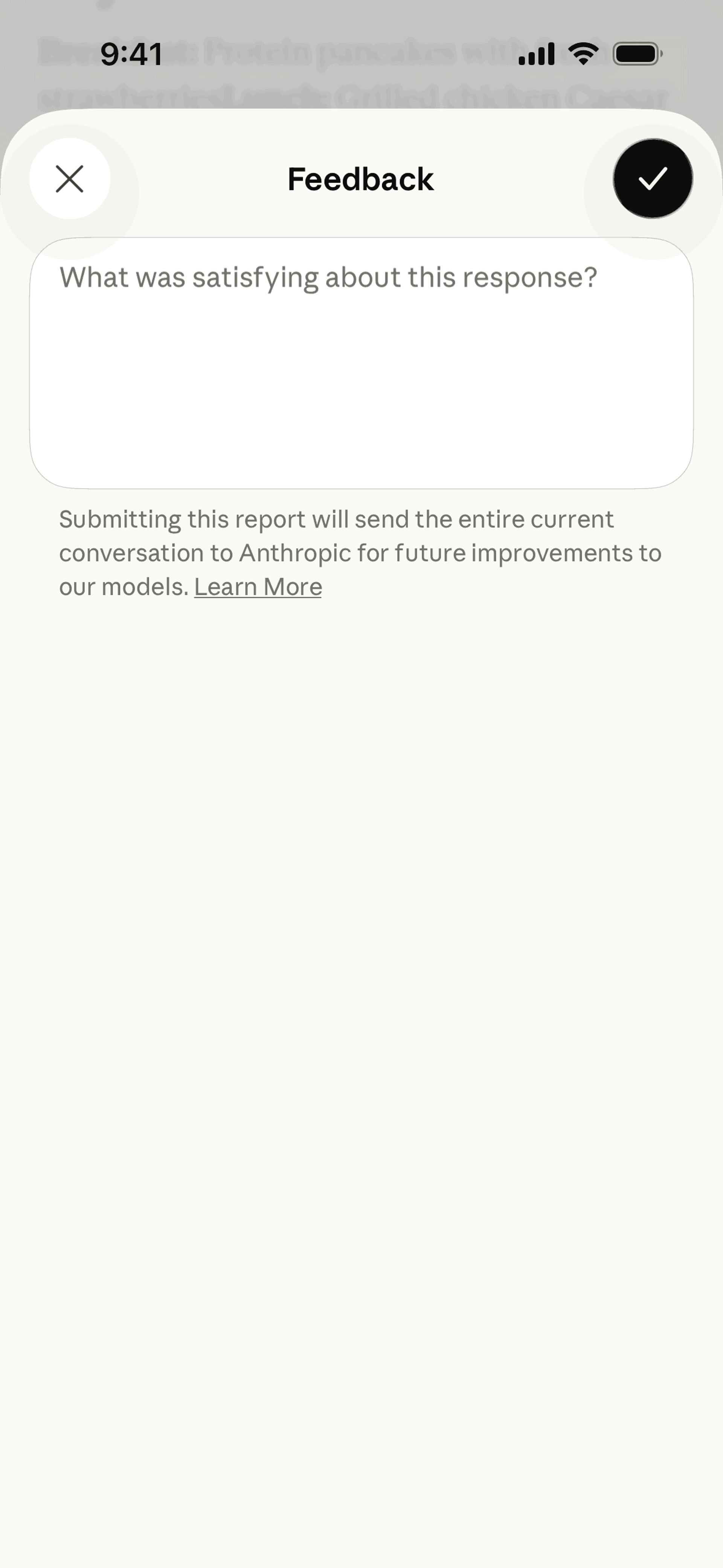 Claude iOS AI interface screenshot 10