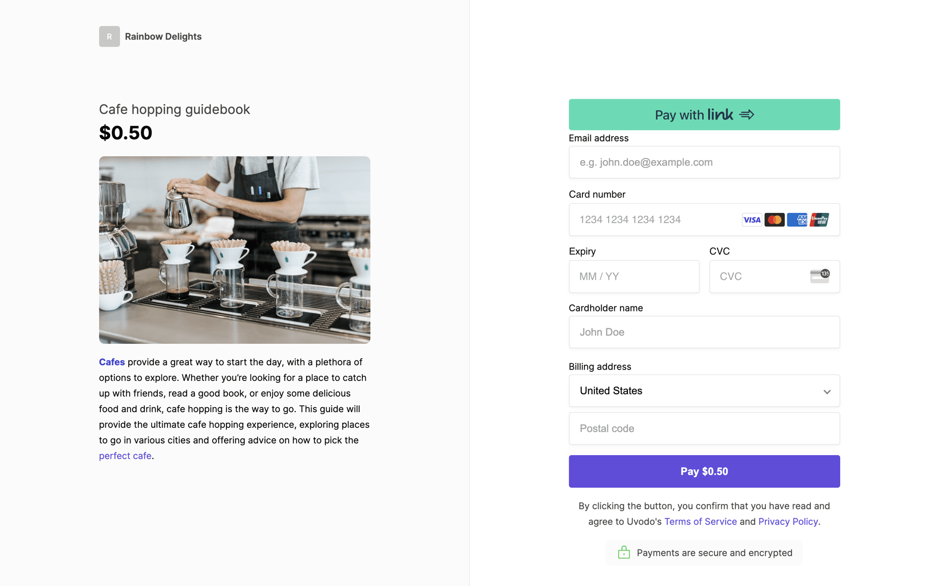 Uvodo Web Business interface screenshot 2