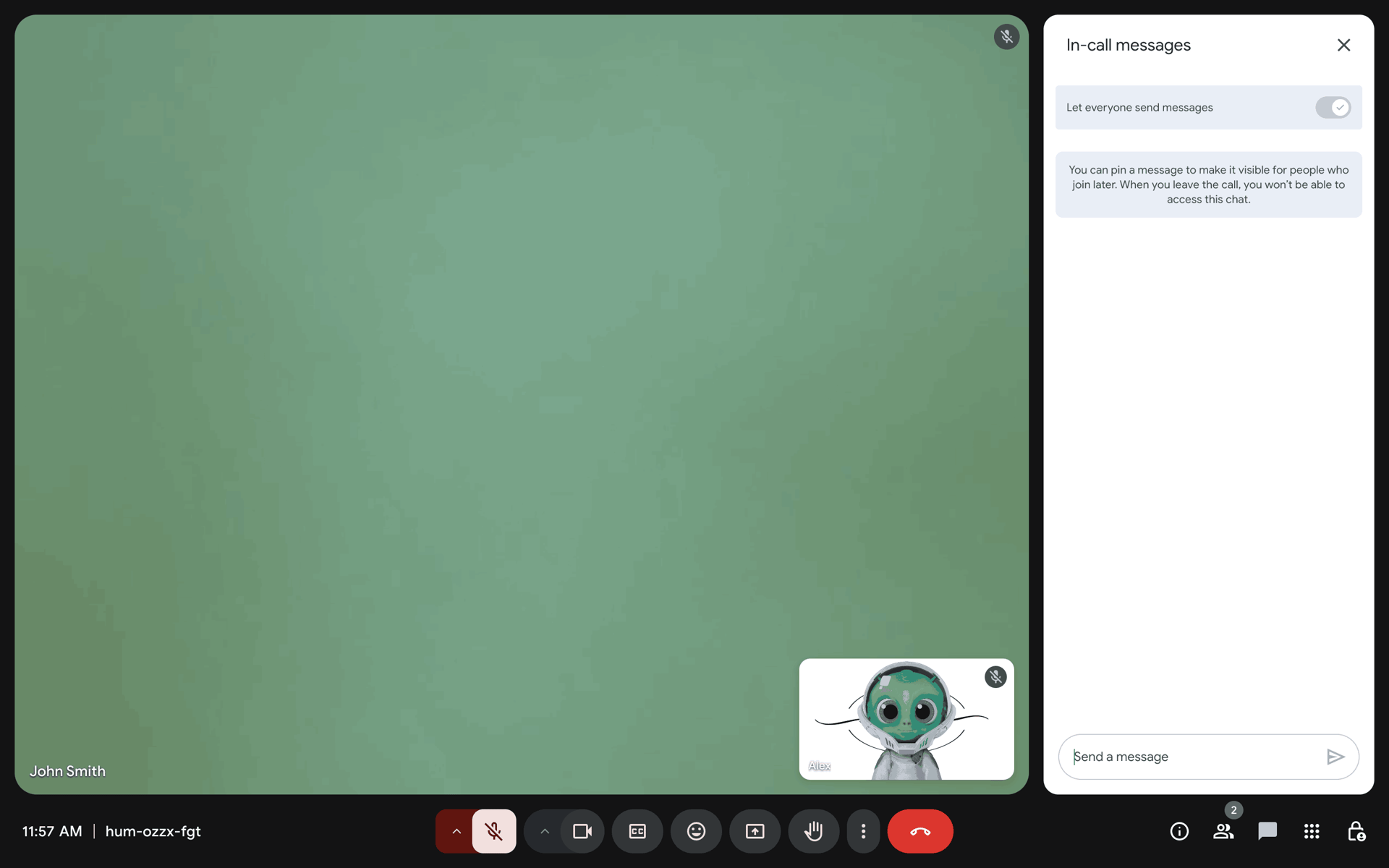 Google Meet Web Social Networking interface screenshot 15